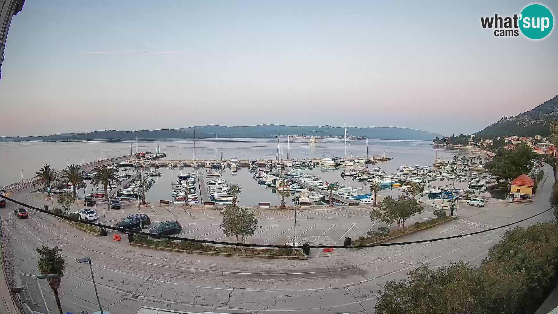 Webcam Orebić Riva – Ferry vers Korčula en direct