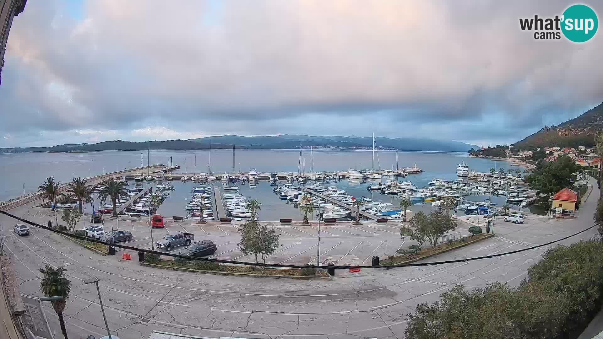 Webcam Orebić Uferpromenade – Fähre nach Korčula Live
