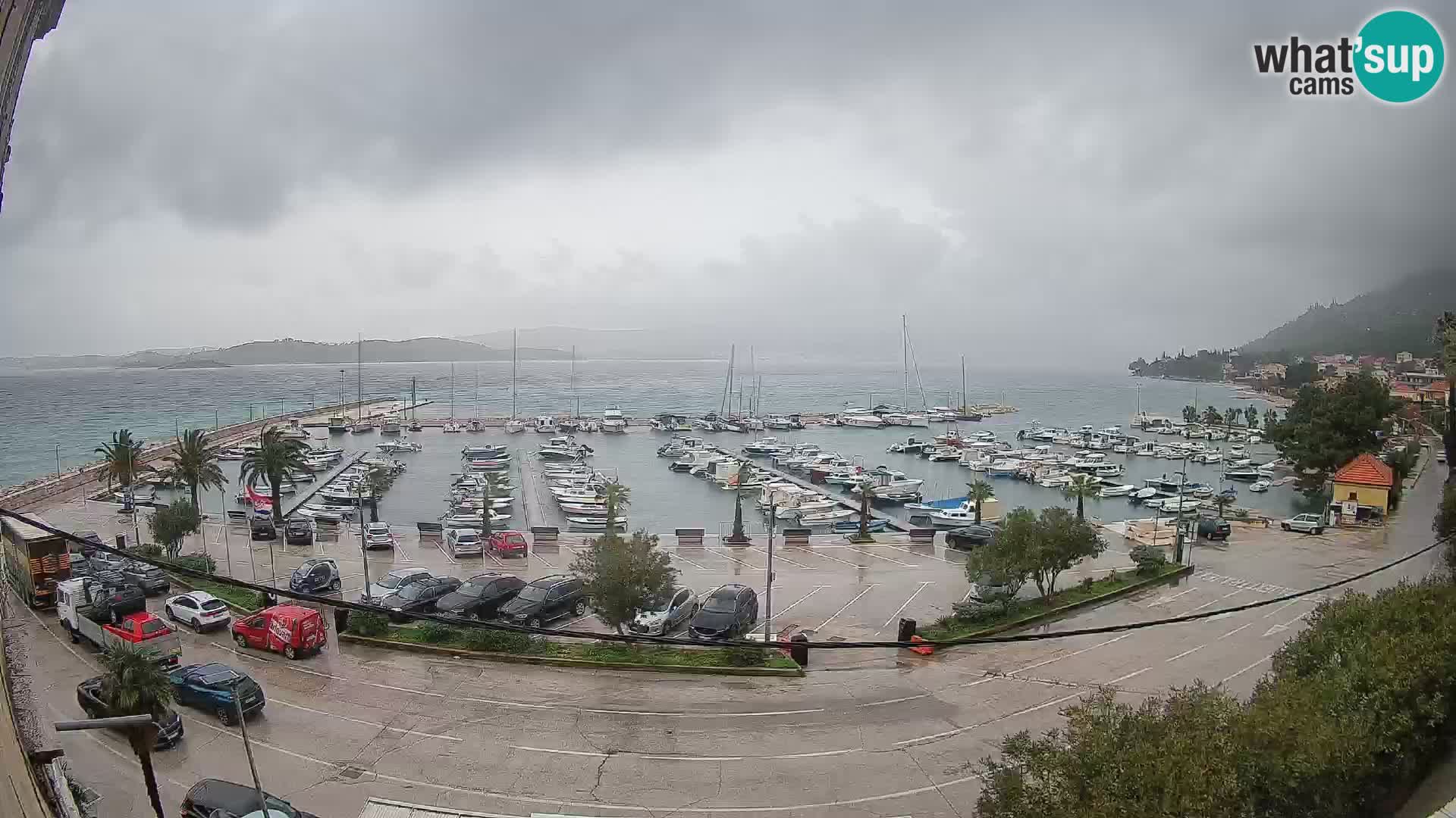 Webcam Orebić Uferpromenade – Fähre nach Korčula Live