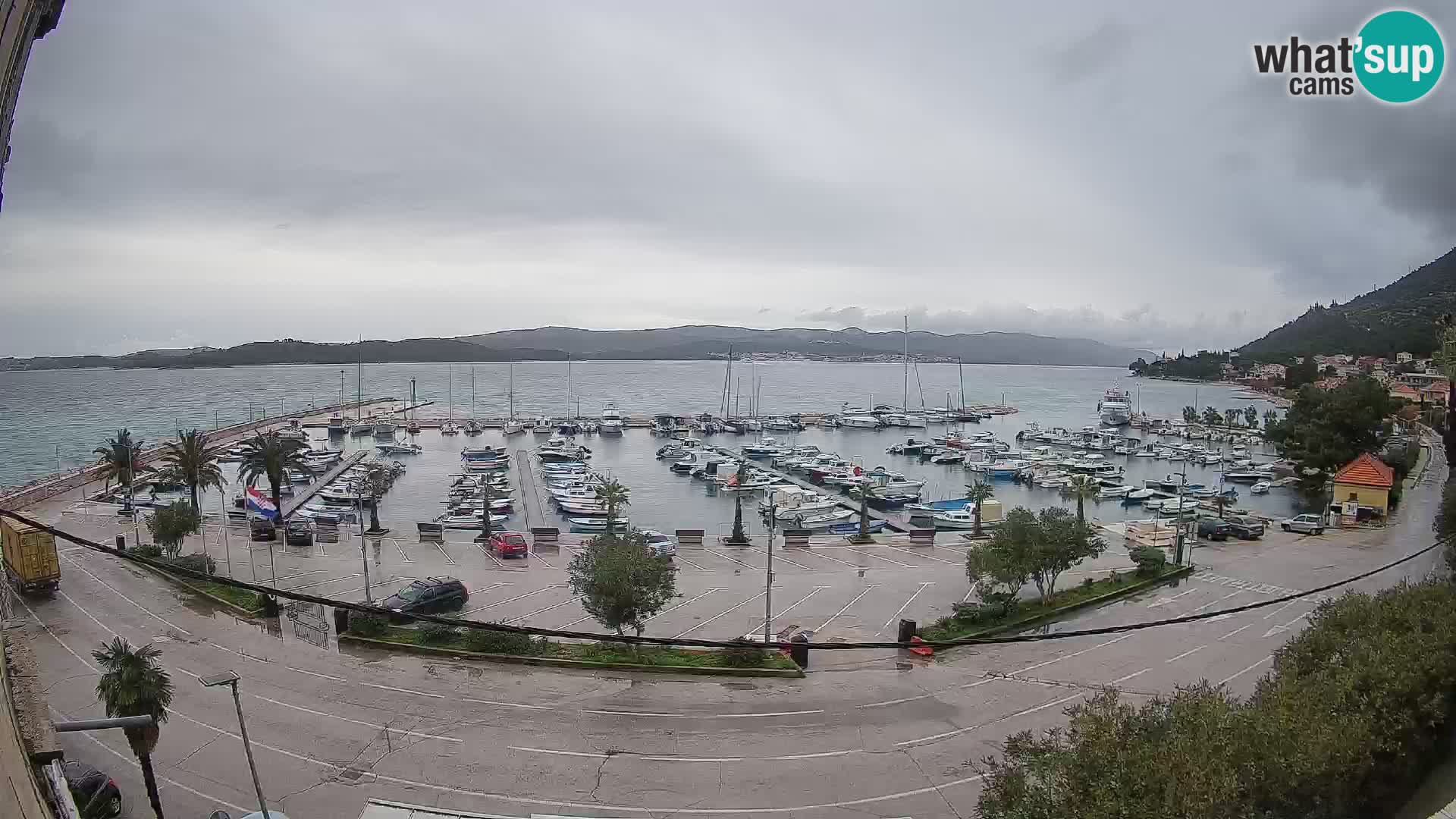 Webcam Orebić Riva – Ferry to Korčula Live