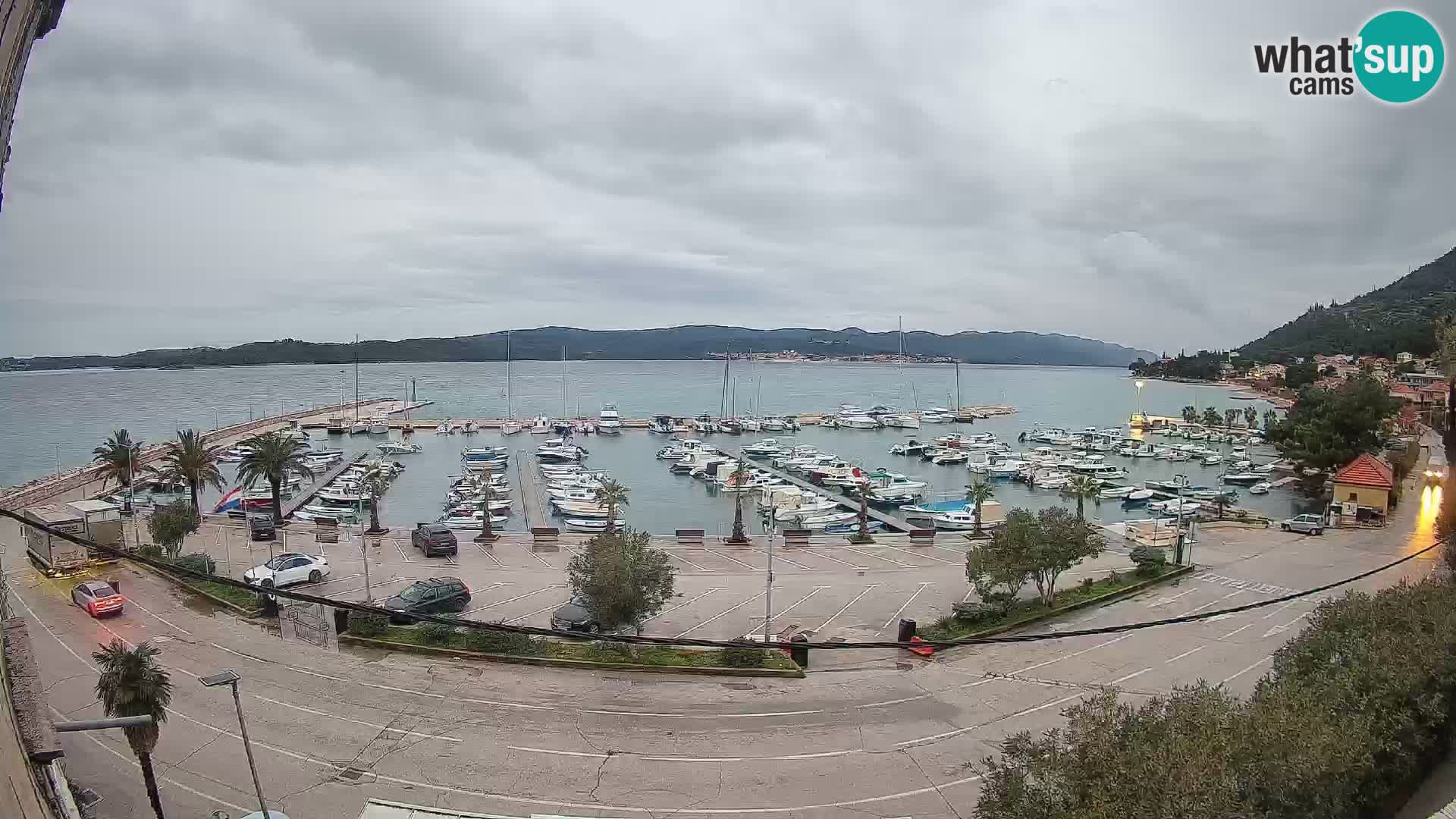 Webcam Orebić Riva – Ferry to Korčula Live