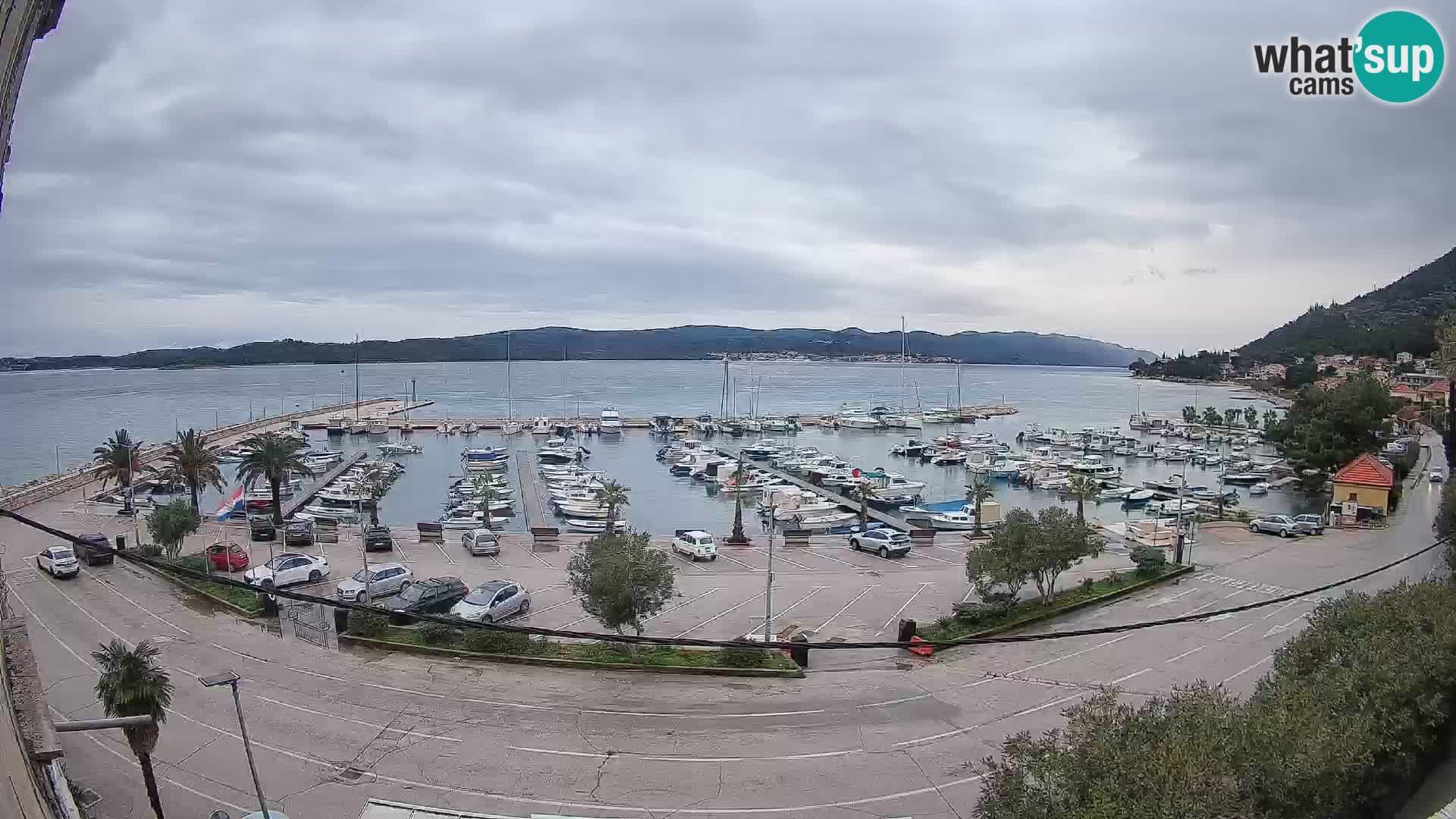 Web kamera Orebić Riva – Trajekt za Korčulu uživo