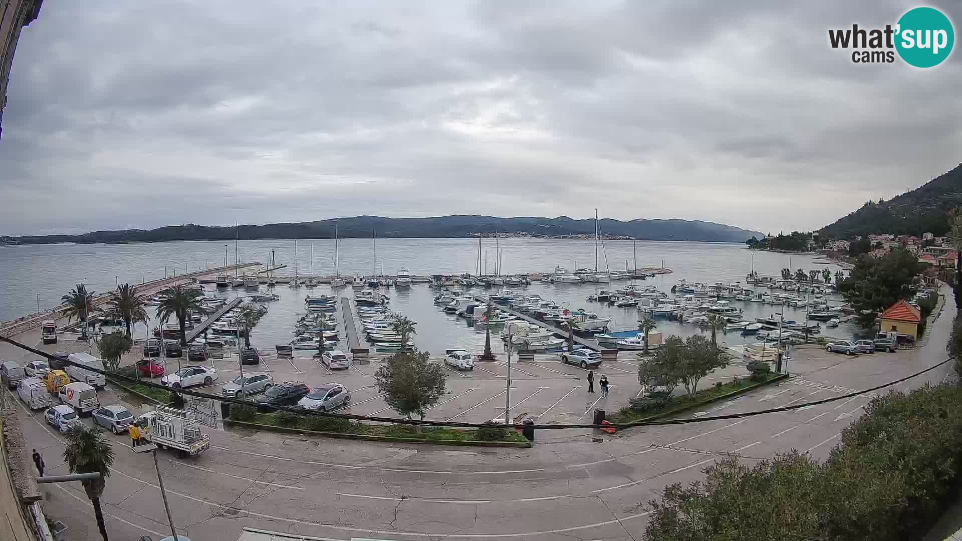 Web kamera Orebić Riva – Trajekt za Korčulu uživo