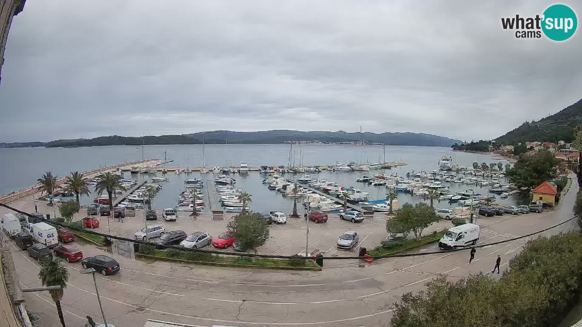 Webcam Orebić Riva – Ferry to Korčula Live