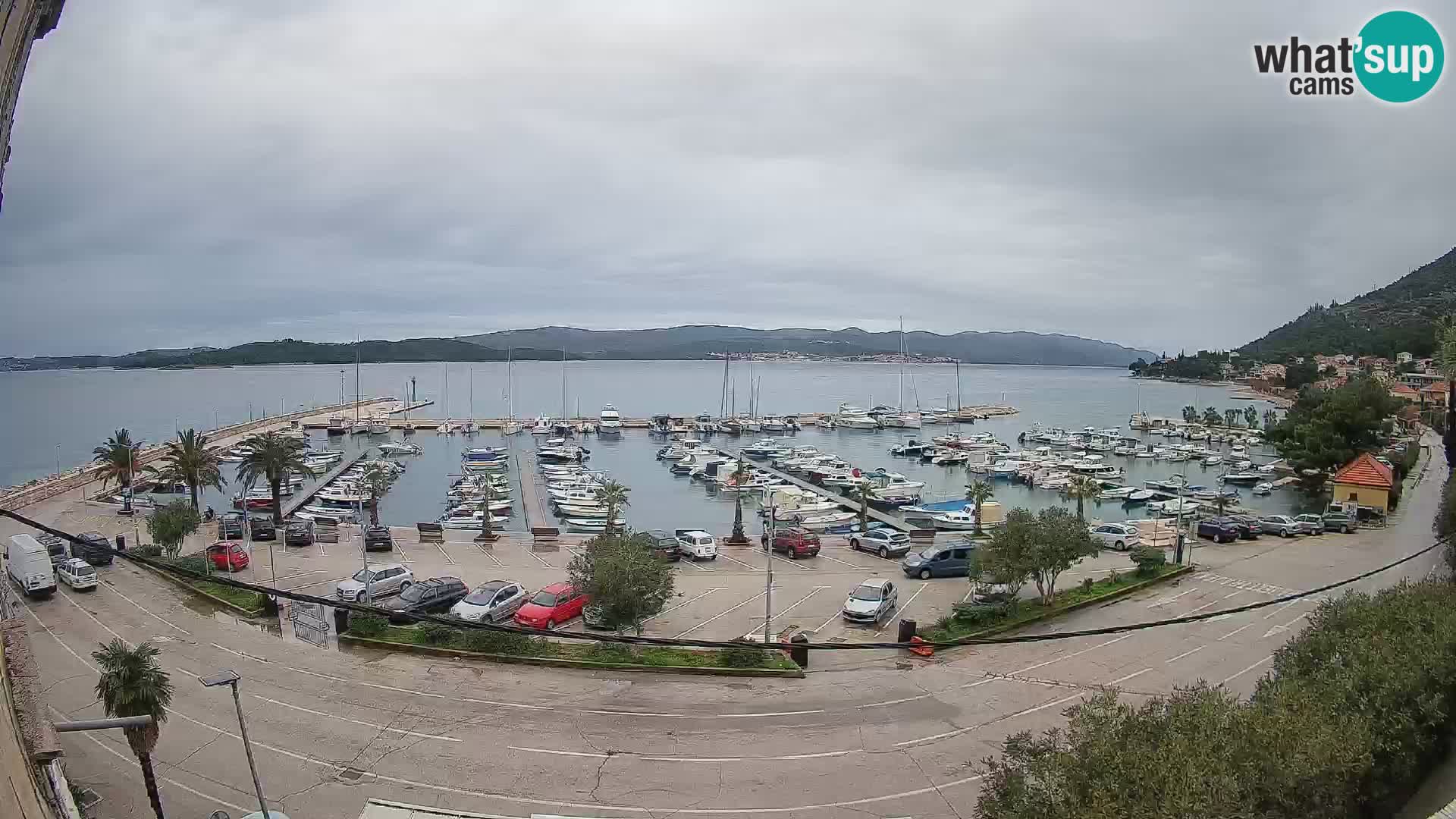Webcam Orebić Riva – Ferry to Korčula Live