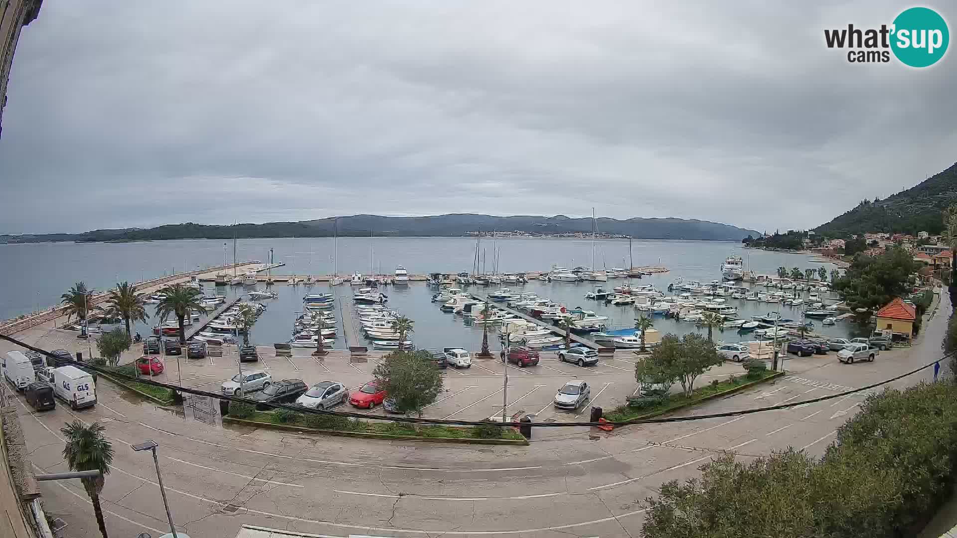 Webcam Orebić Riva – Ferry a Korčula en vivo