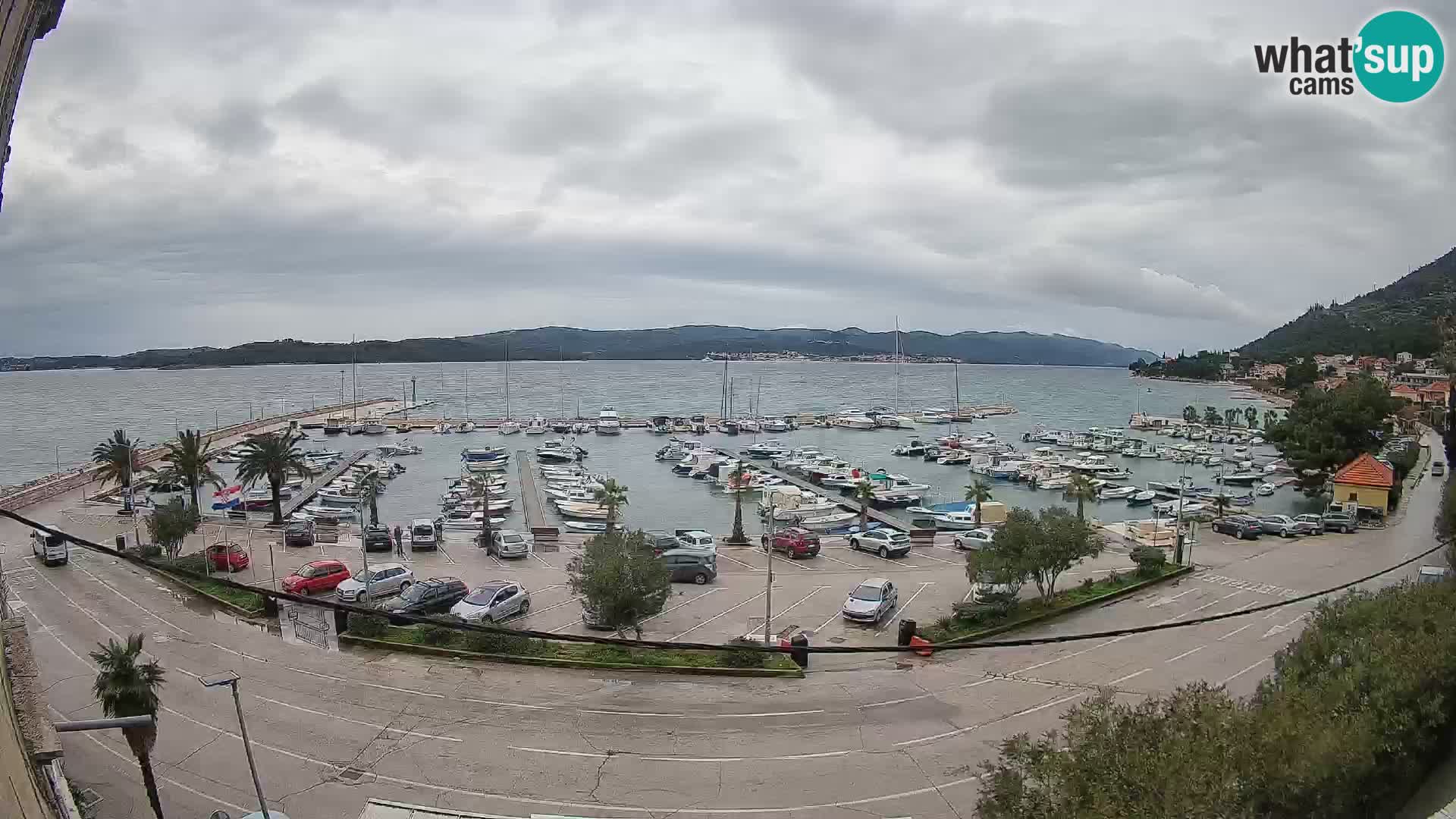 Webcam Orebić Riva – Ferry to Korčula Live