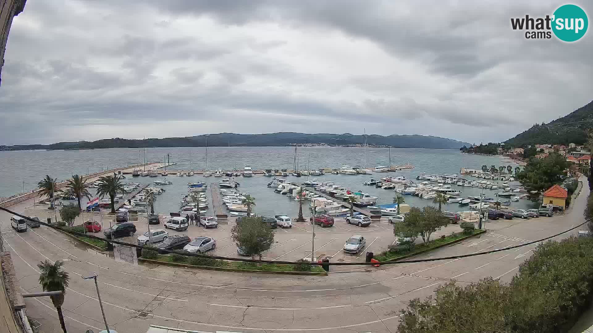 Webcam Orebić Riva – Ferry to Korčula Live
