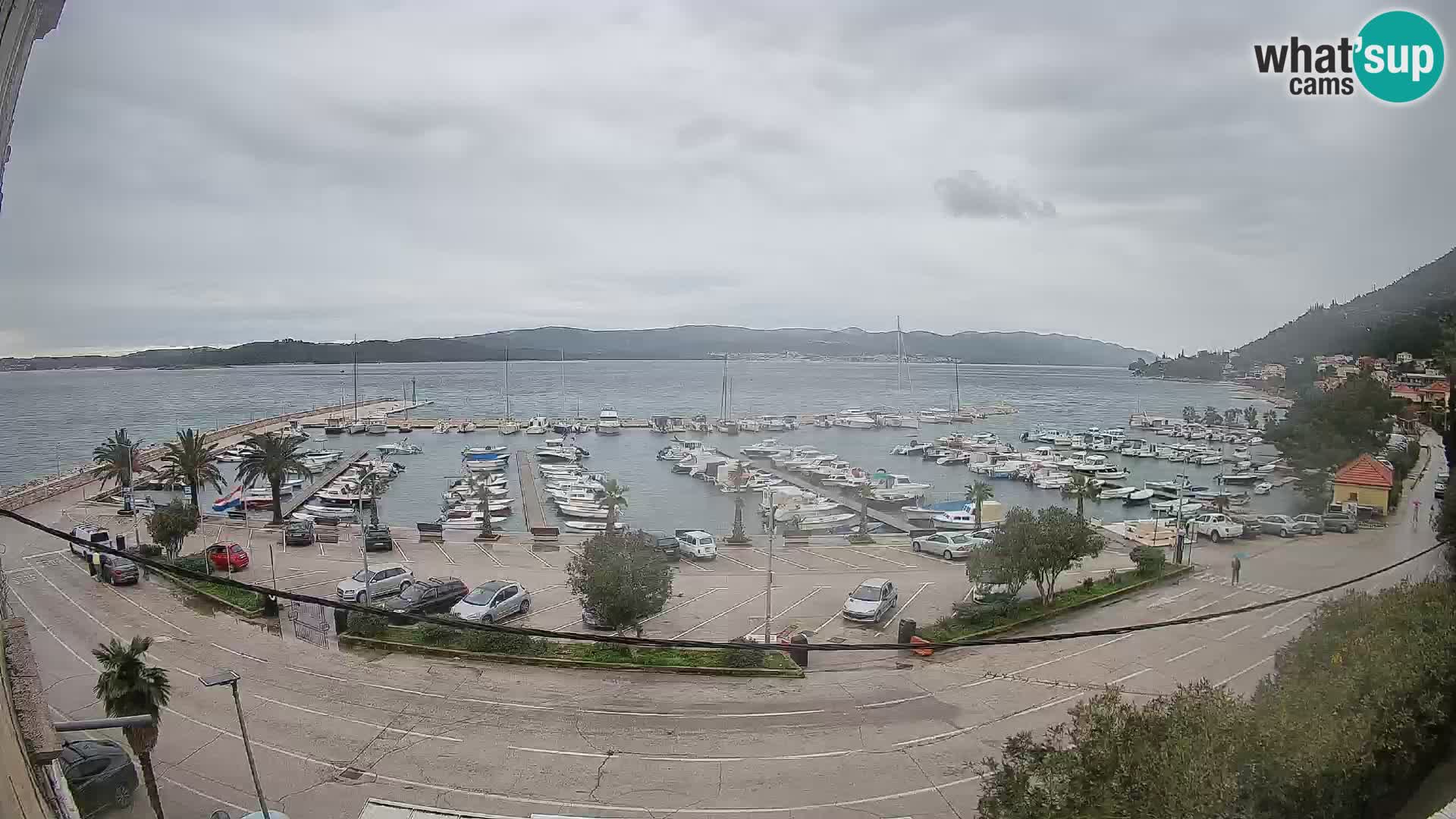 Webcam Orebić Riva – Ferry vers Korčula en direct