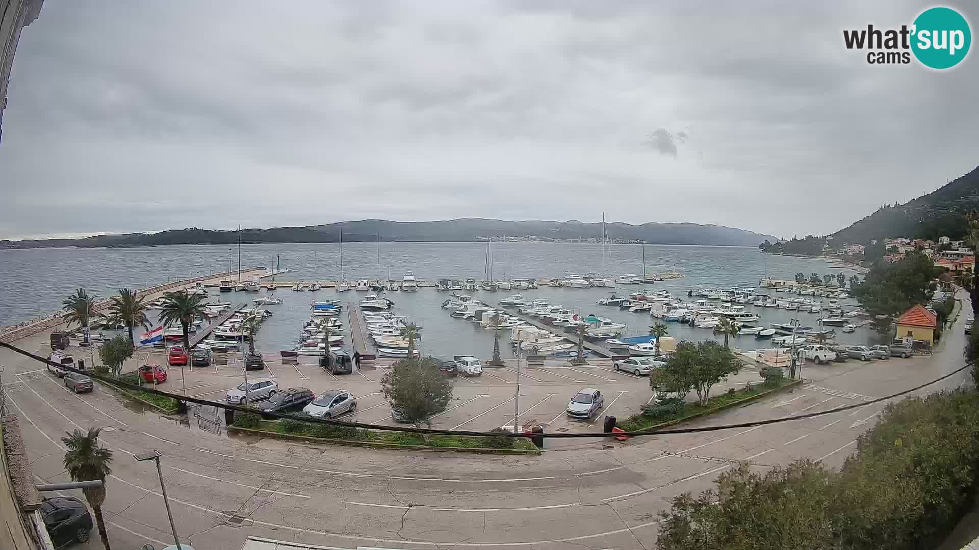 Webcam Orebić Riva – Ferry vers Korčula en direct