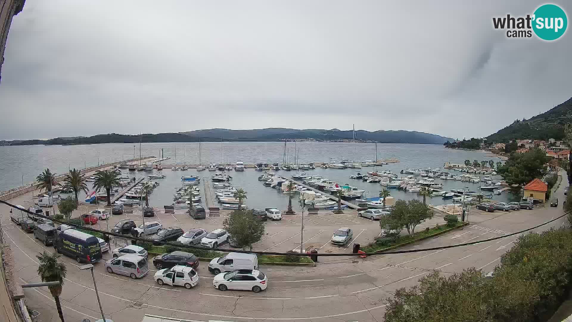 Webcam Orebić Uferpromenade – Fähre nach Korčula Live