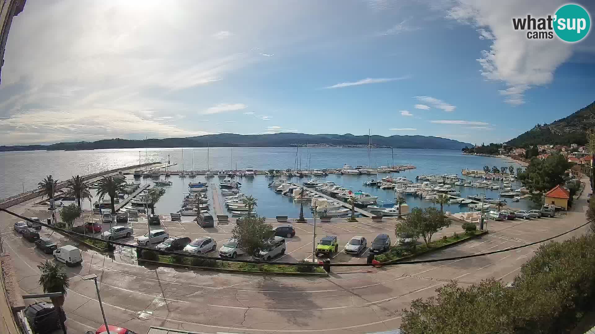 Webcam Orebić Riva – Ferry vers Korčula en direct