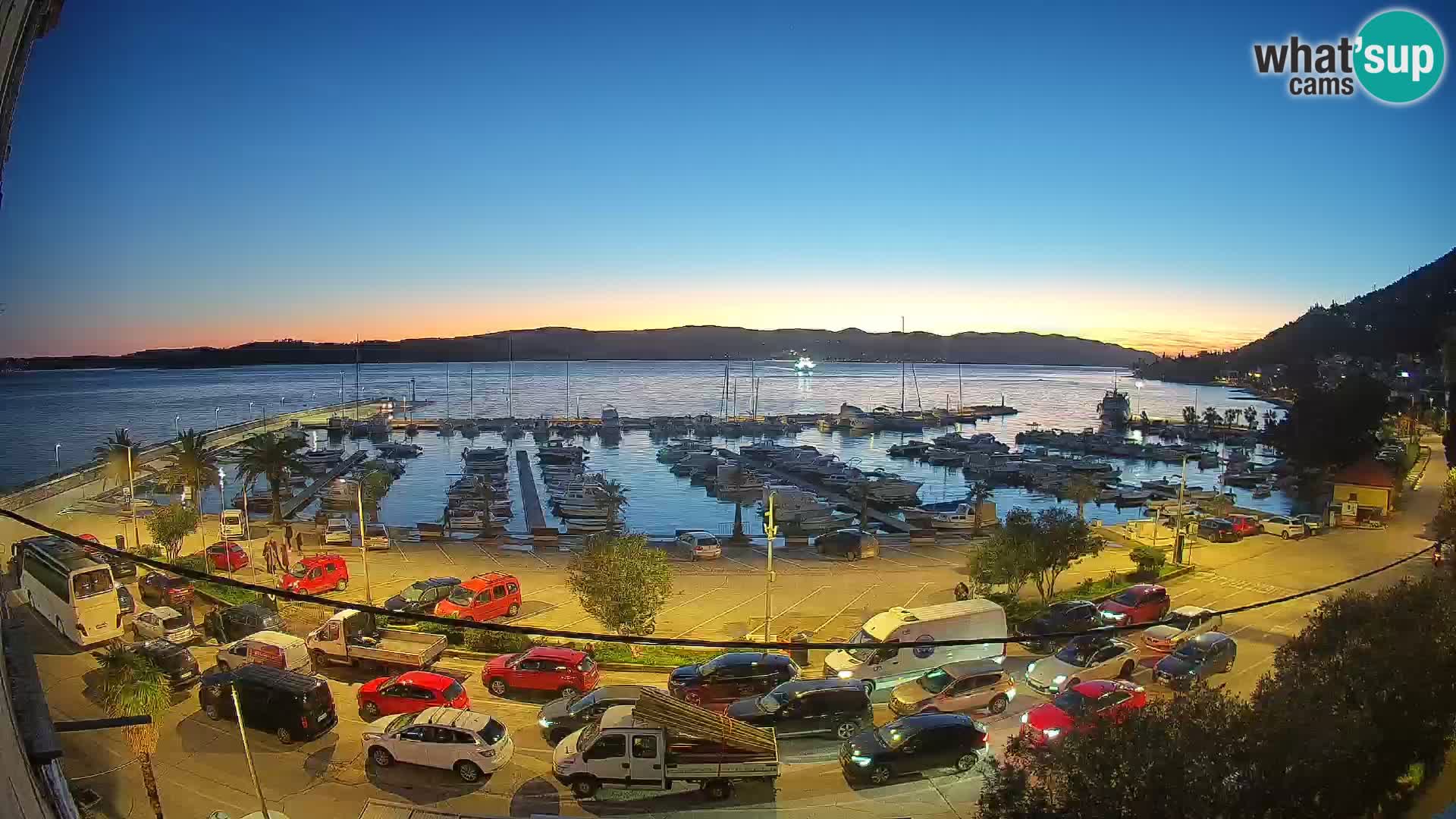 Webcam Orebić Riva – Ferry a Korčula en vivo