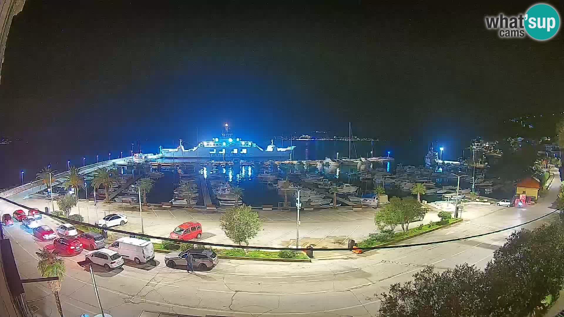 Spletna kamera Orebić Riva – Trajekt za Korčulo v živo