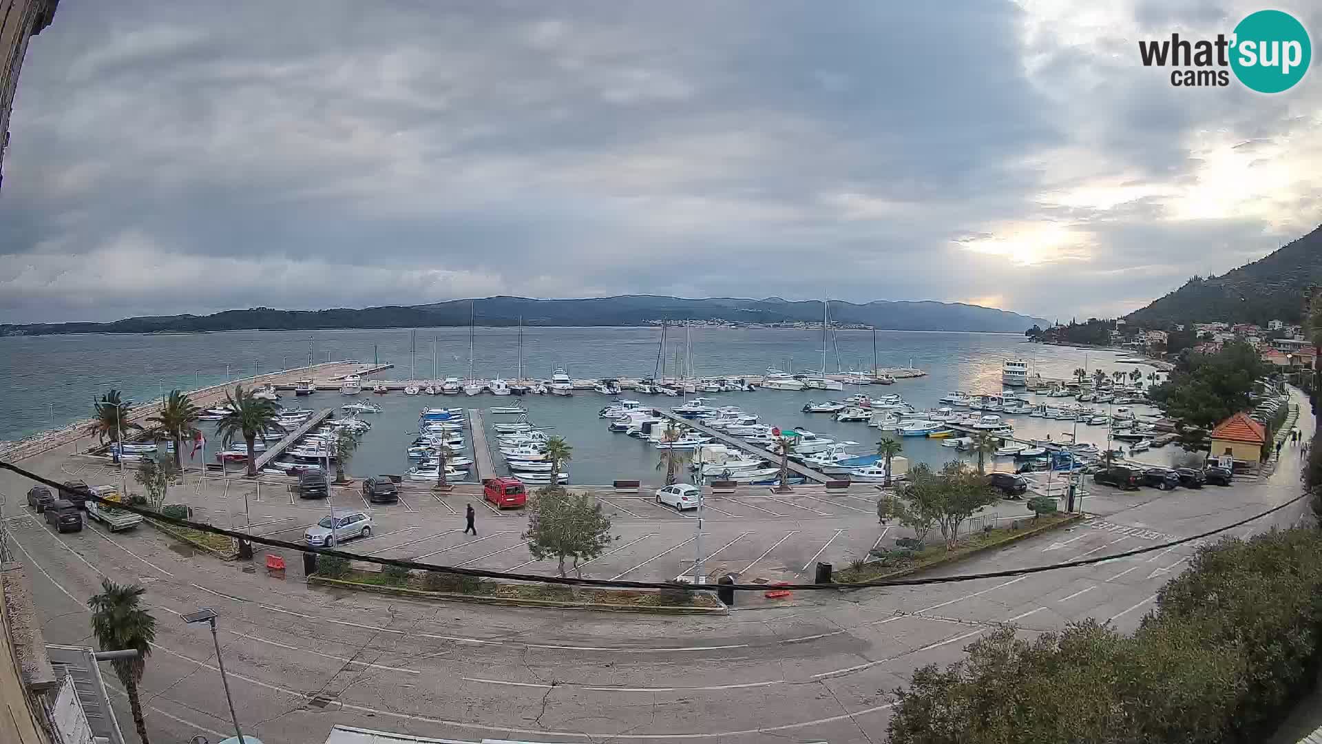 Webcam Orebić Riva – Ferry to Korčula Live