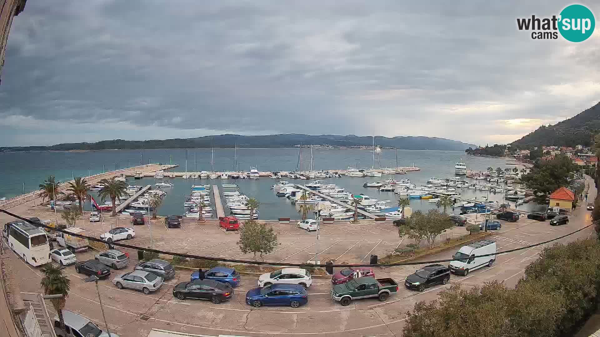 Webcam Orebić Riva – Ferry to Korčula Live