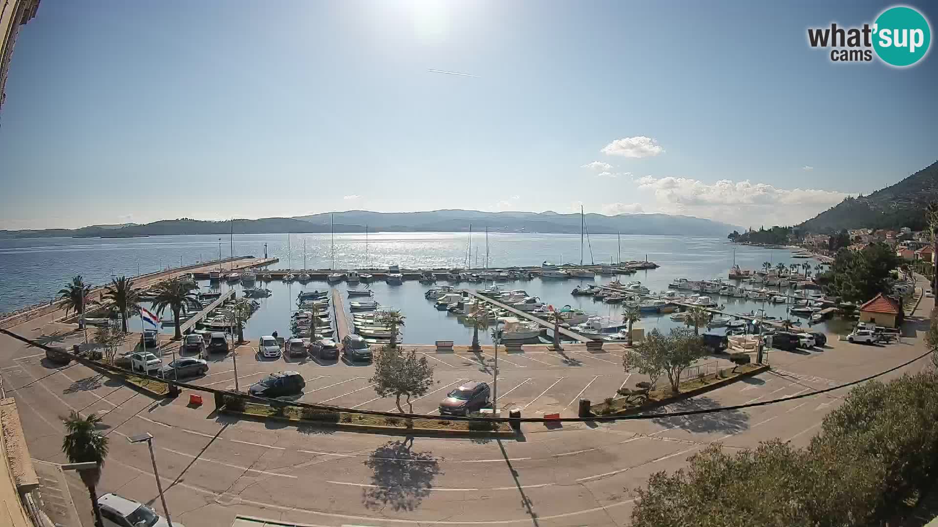 Webcam Orebić Riva – Ferry a Korčula en vivo