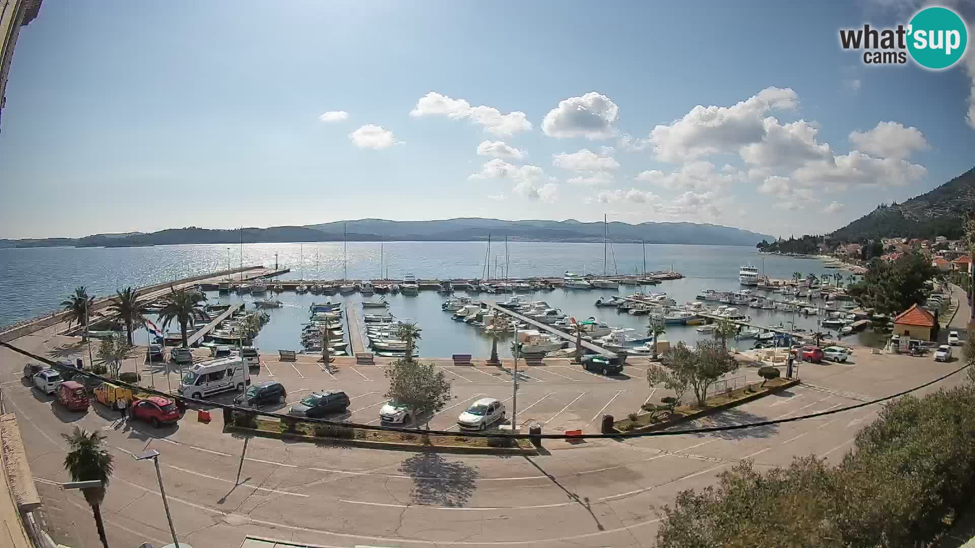 Webcam Orebić Riva – Ferry to Korčula Live