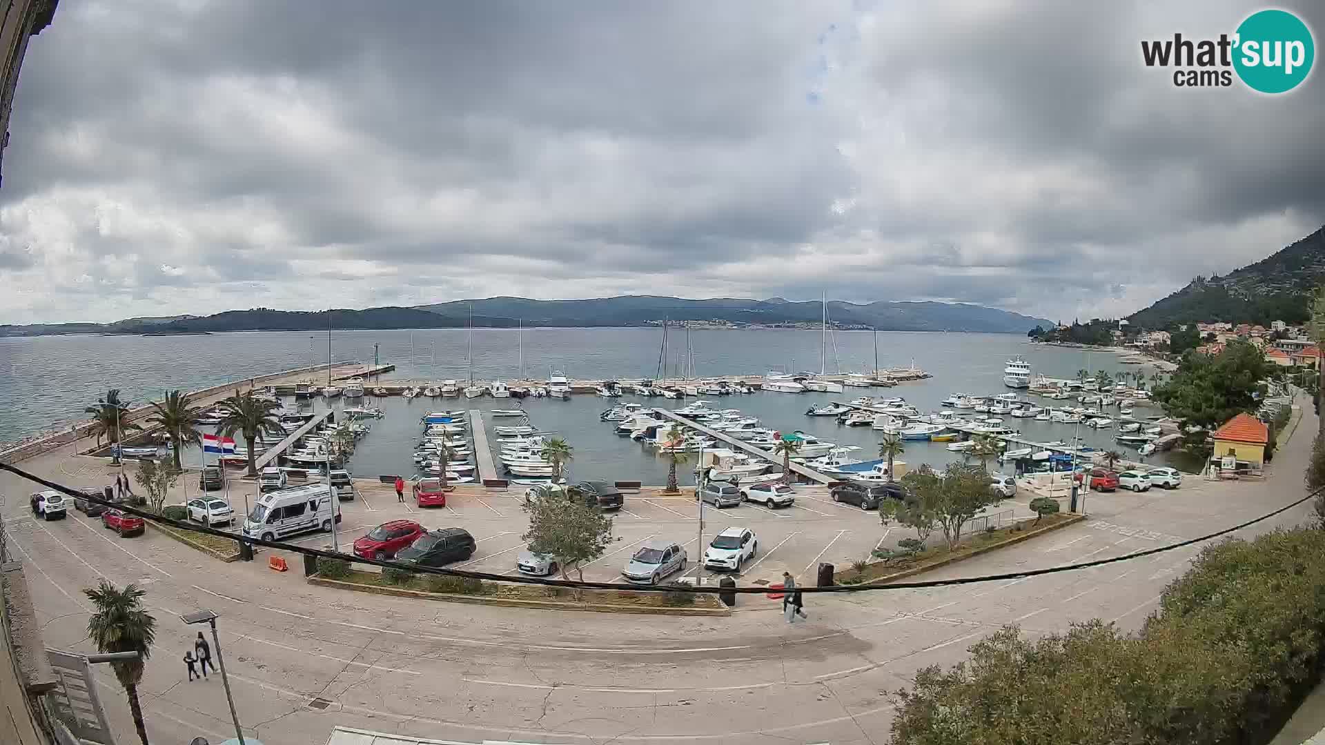 Webcam Orebić Riva – Ferry to Korčula Live