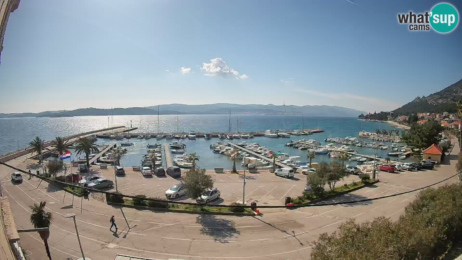 Web kamera Orebić Riva – Trajekt za Korčulu uživo