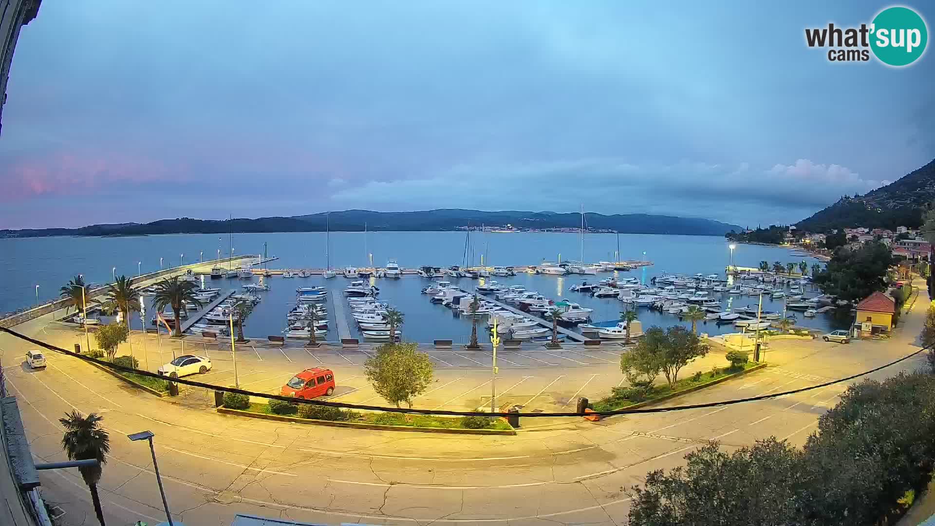 Spletna kamera Orebić Riva – Trajekt za Korčulo v živo