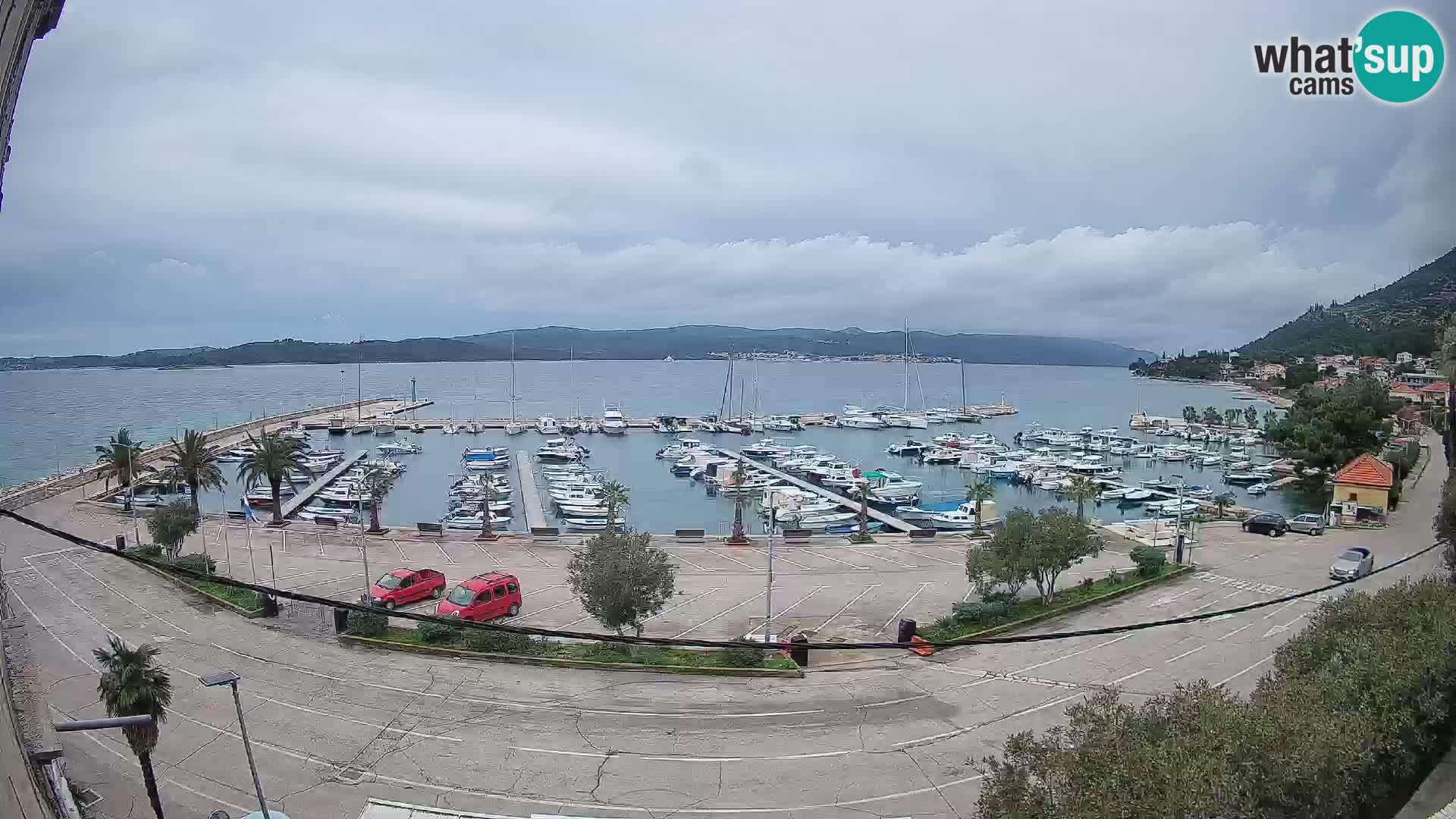 Webcam Orebić Riva – Ferry to Korčula Live