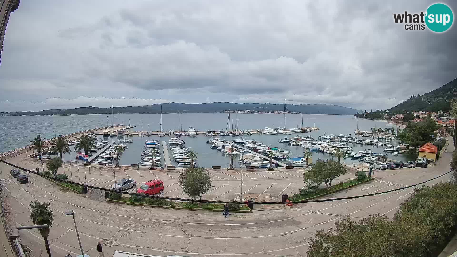 Webcam Orebić Riva – Ferry to Korčula Live