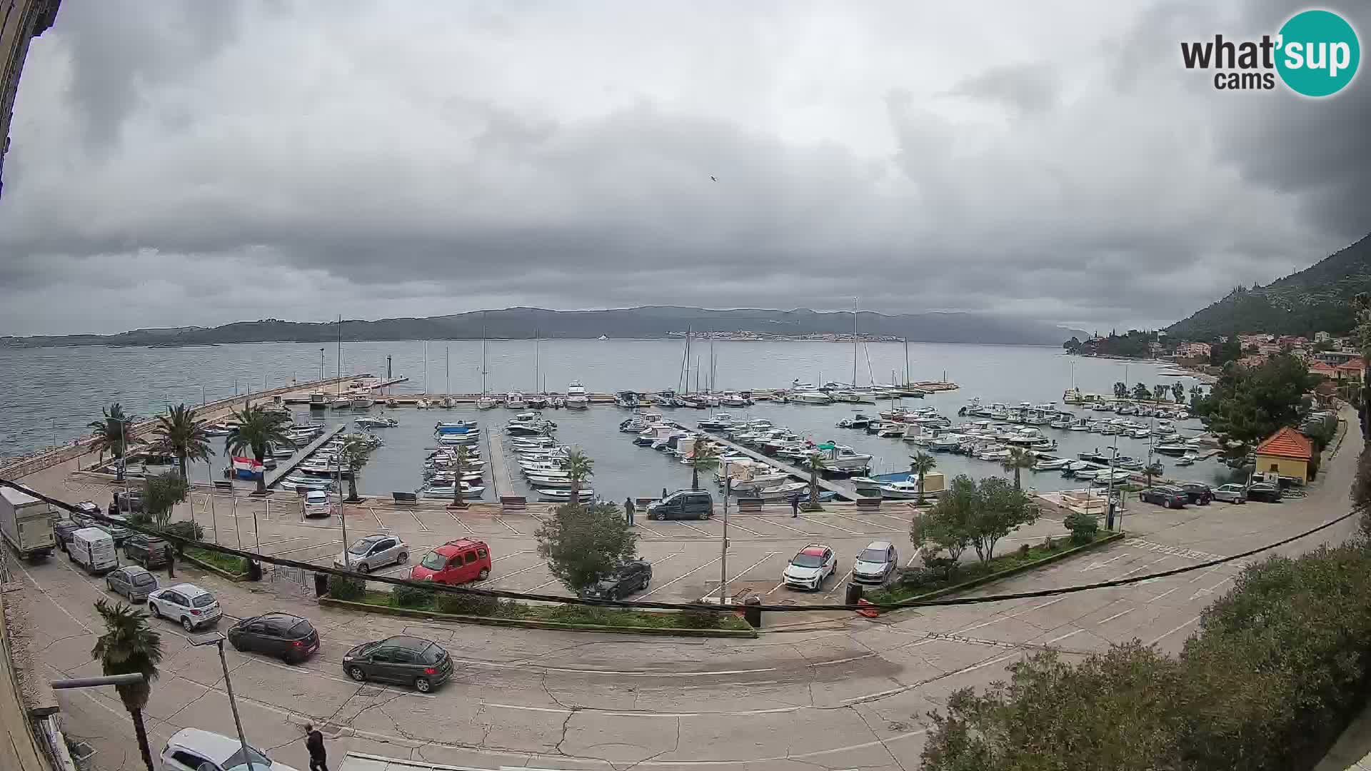 Webcam Orebić Riva – Ferry vers Korčula en direct