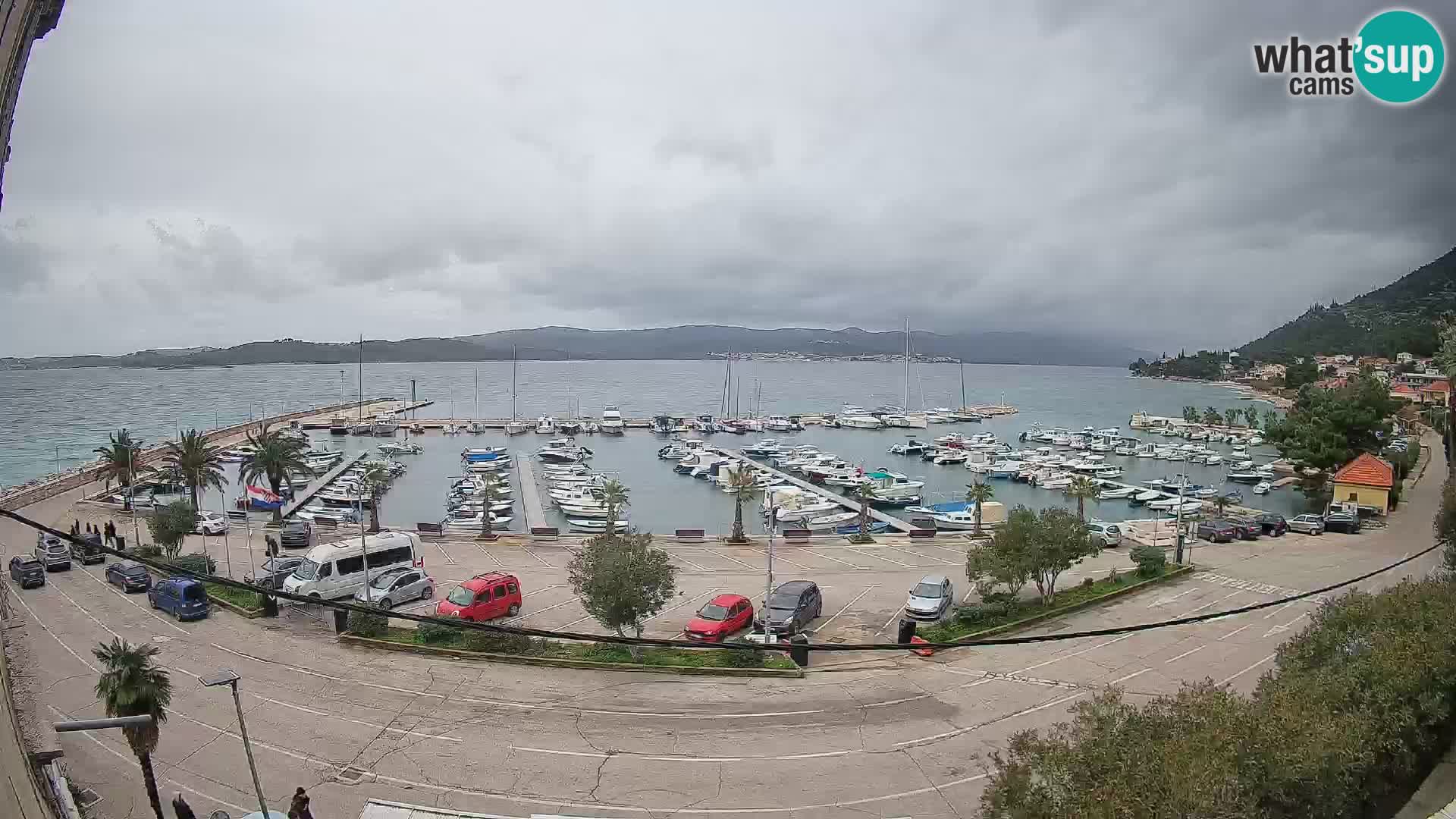 Webcam Orebić Riva – Ferry to Korčula Live