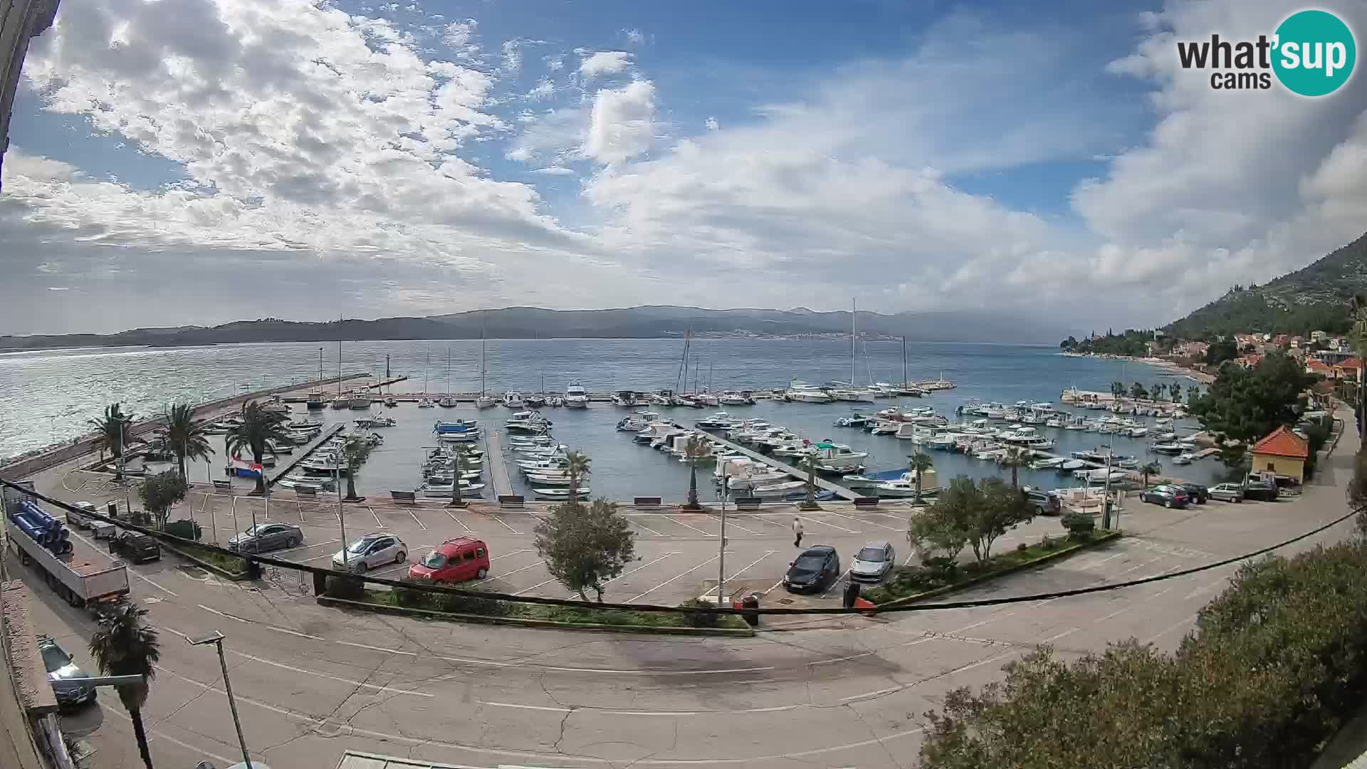 Webcam Orebić Riva – Ferry a Korčula en vivo