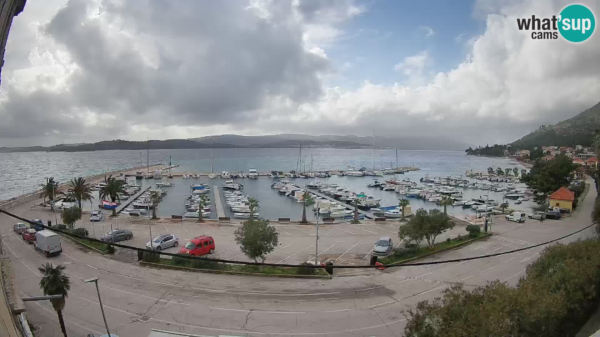 Web kamera Orebić Riva – Trajekt za Korčulu uživo