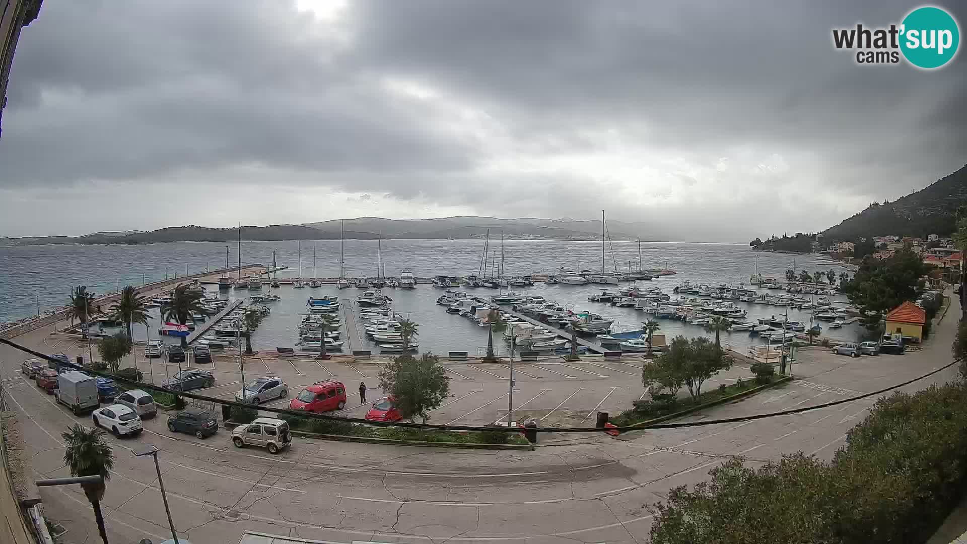 Webcam Orebić Riva – Ferry to Korčula Live