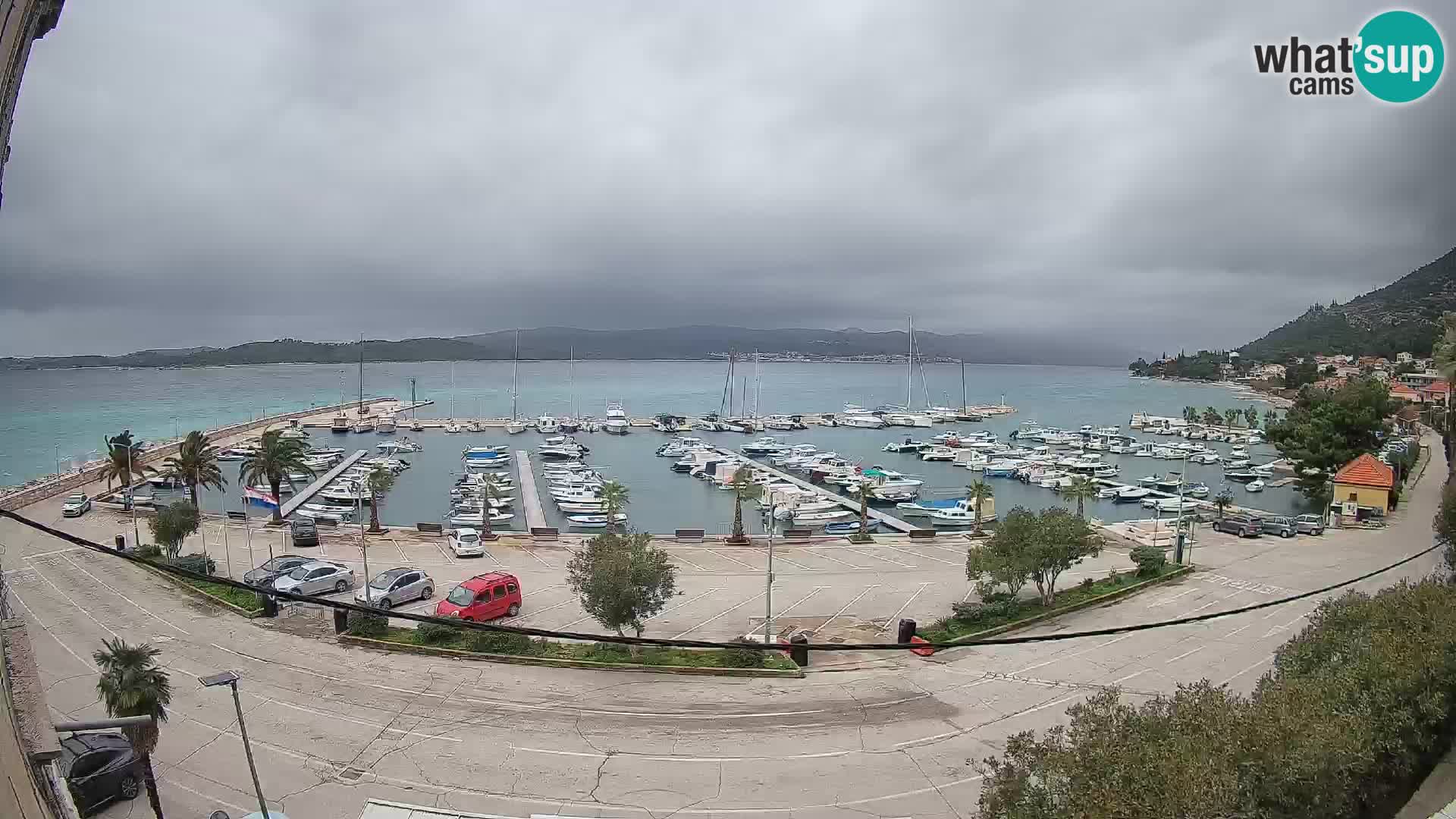 Spletna kamera Orebić Riva – Trajekt za Korčulo v živo