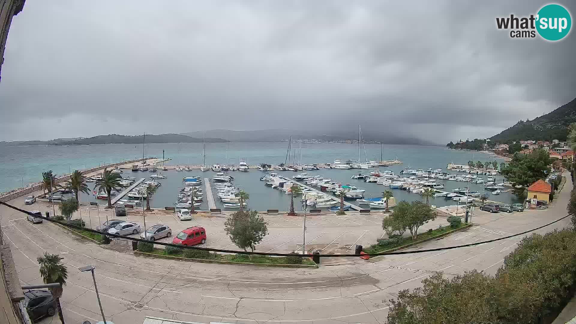 Spletna kamera Orebić Riva – Trajekt za Korčulo v živo