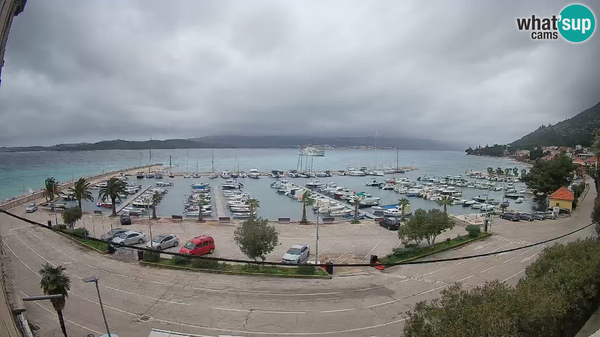 Webcam Orebić Riva – Ferry to Korčula Live