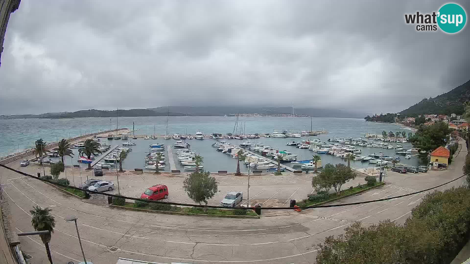 Webcam Orebić Riva – Ferry vers Korčula en direct