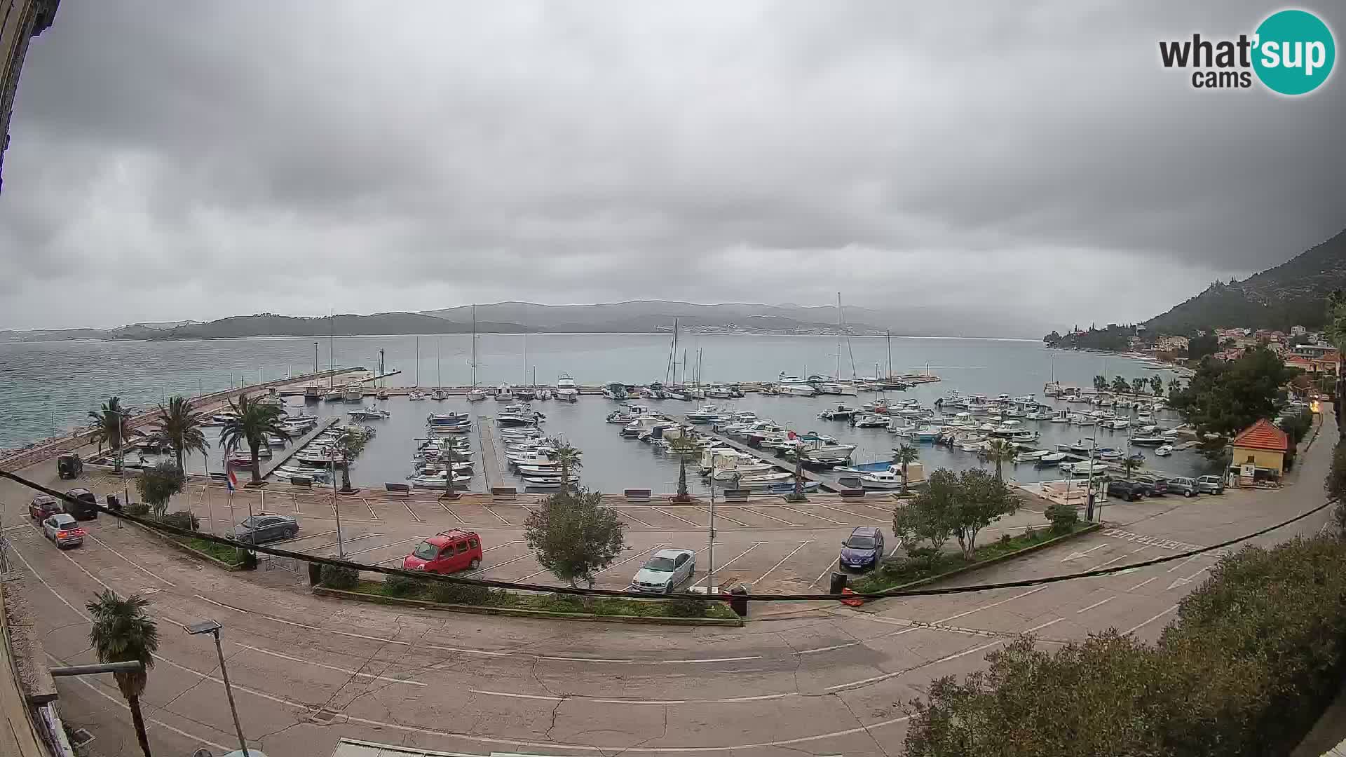 Spletna kamera Orebić Riva – Trajekt za Korčulo v živo