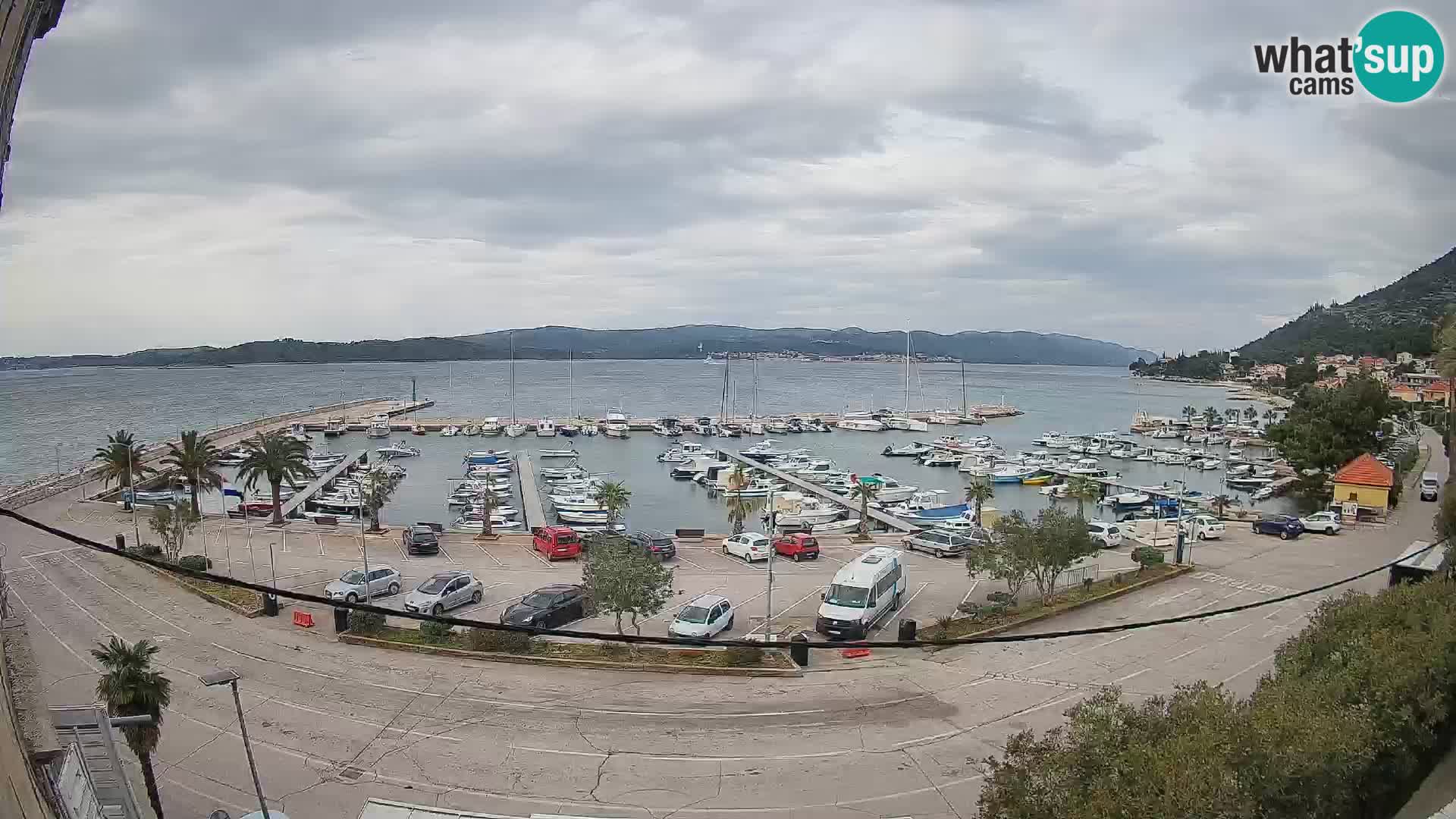 Webcam Orebić Riva – Ferry to Korčula Live