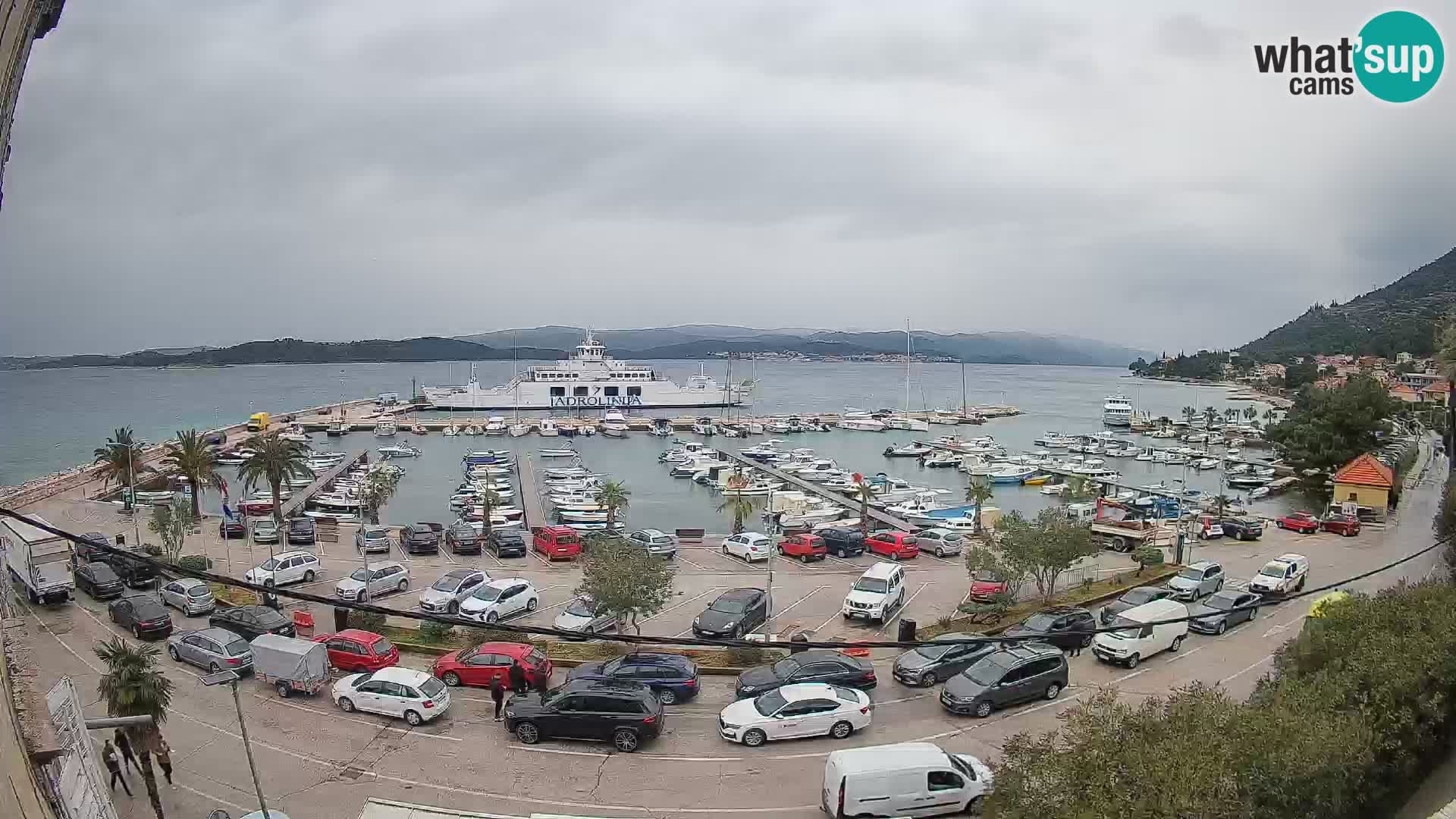 Webcam Orebić Riva – Ferry to Korčula Live