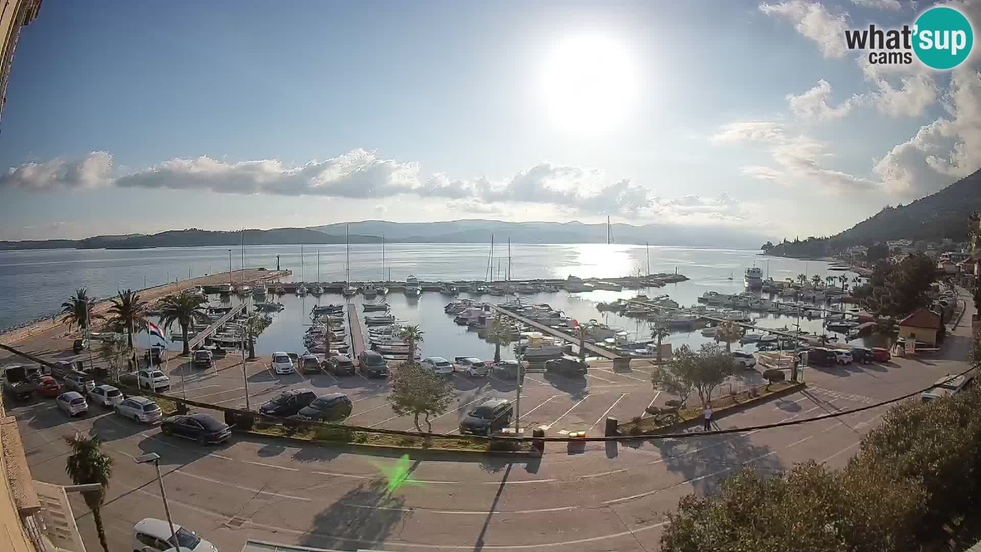 Webcam Orebić Riva – Ferry vers Korčula en direct