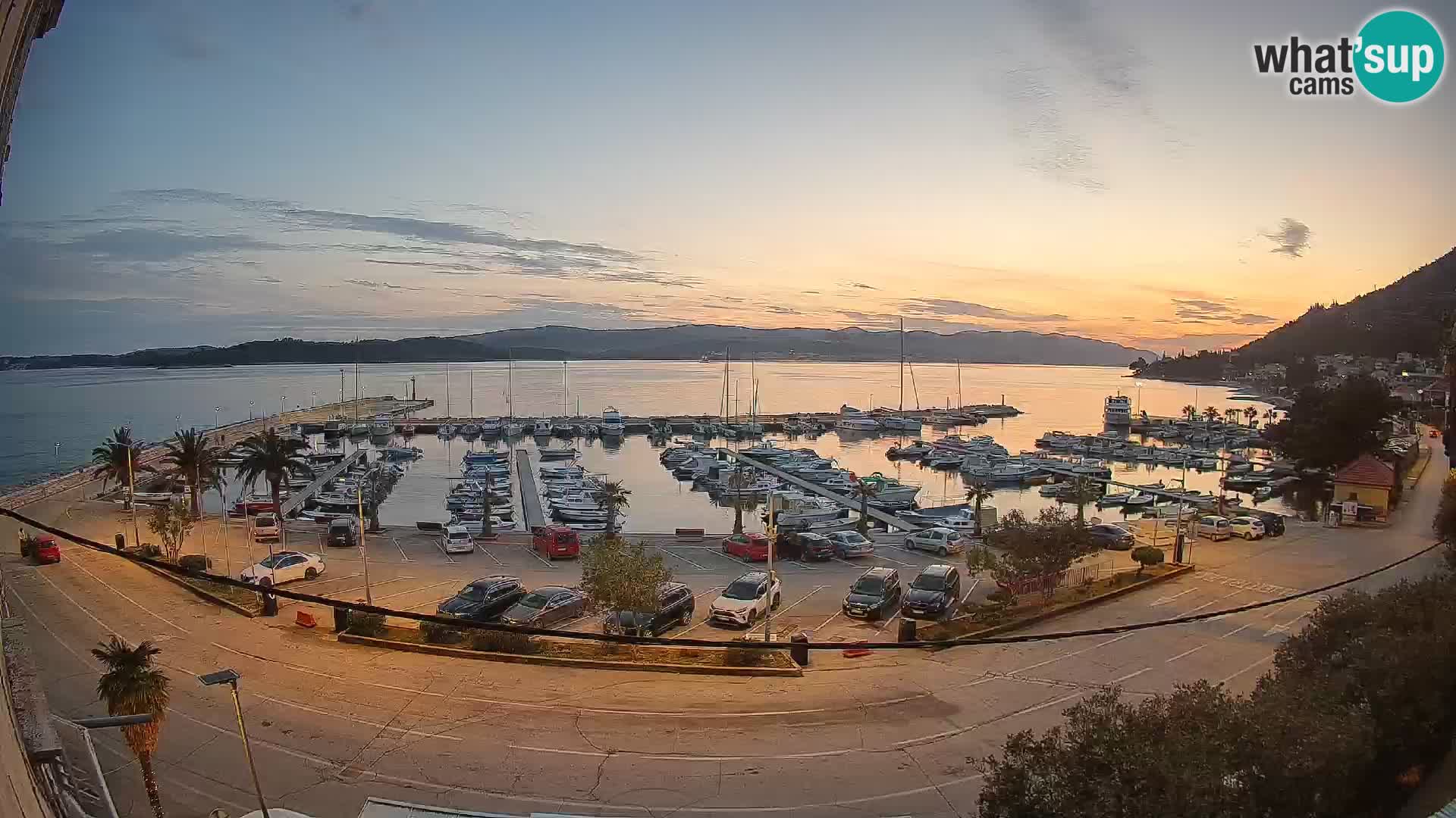 Webcam Orebić Riva – Ferry to Korčula Live