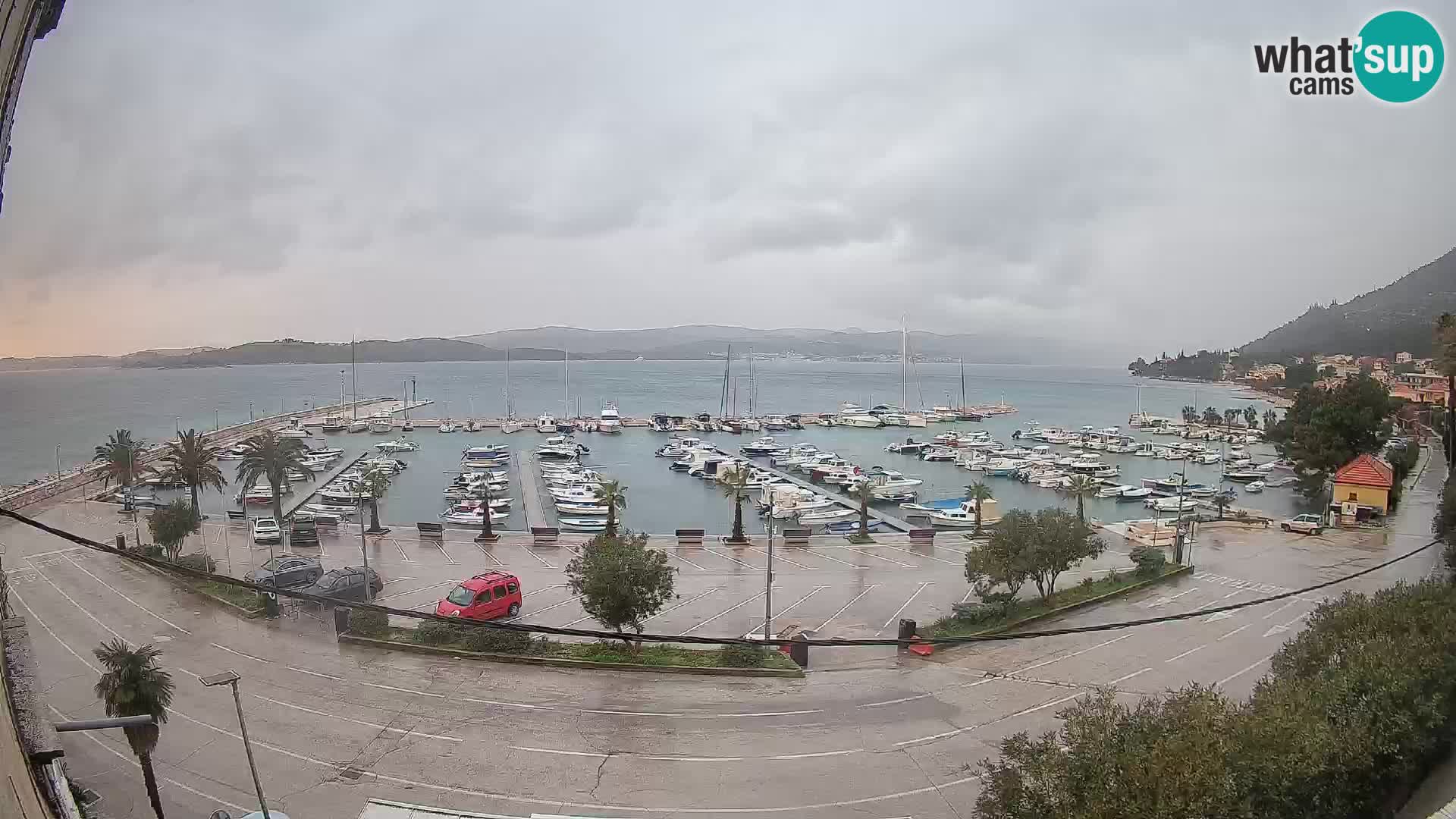 Webcam Orebić Riva – Ferry a Korčula en vivo