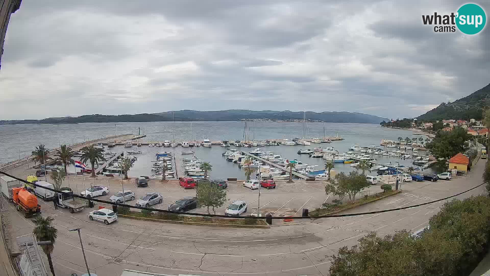 Webcam Orebić Riva – Ferry to Korčula Live