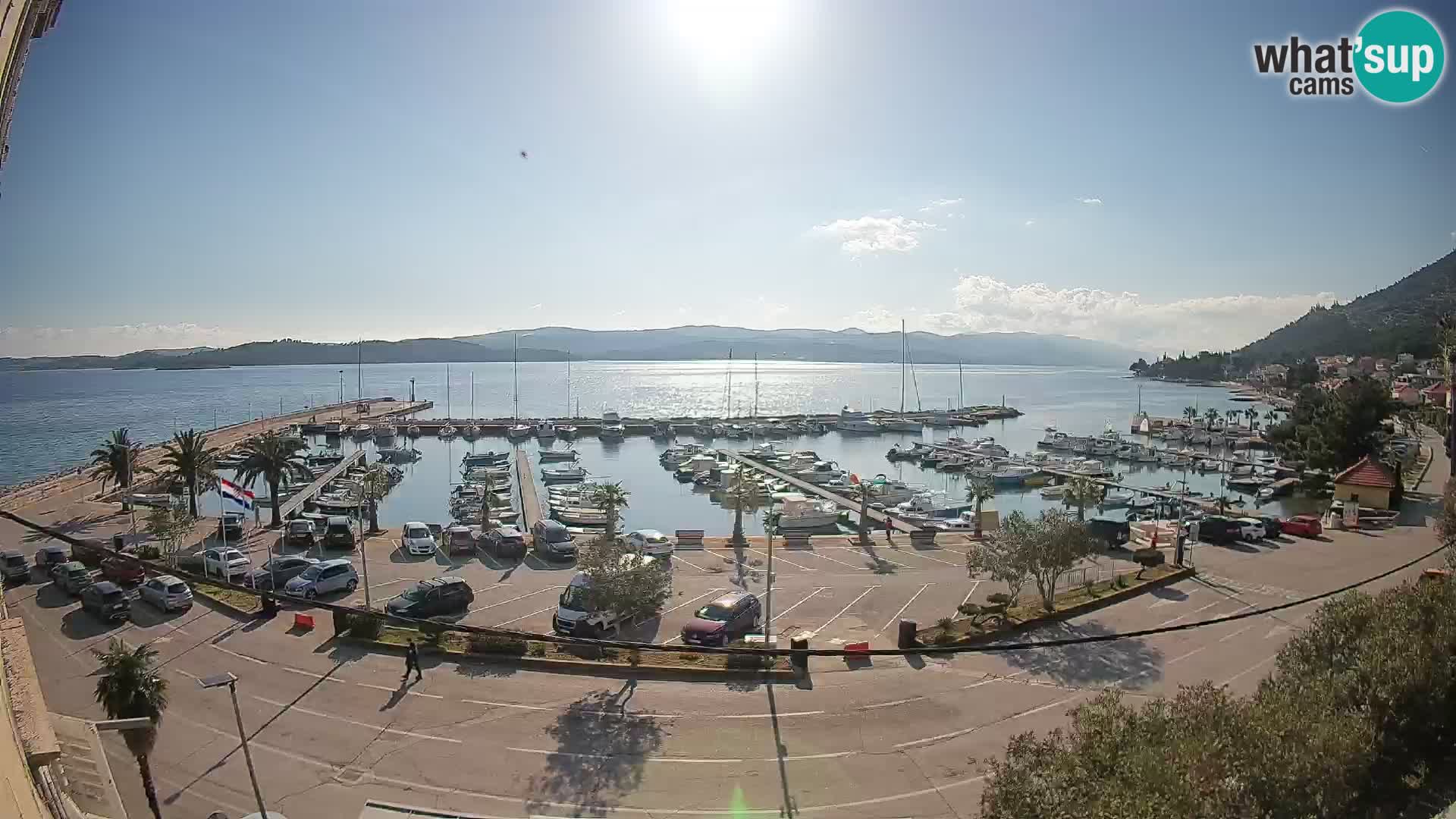 Webcam Orebić Riva – Ferry vers Korčula en direct