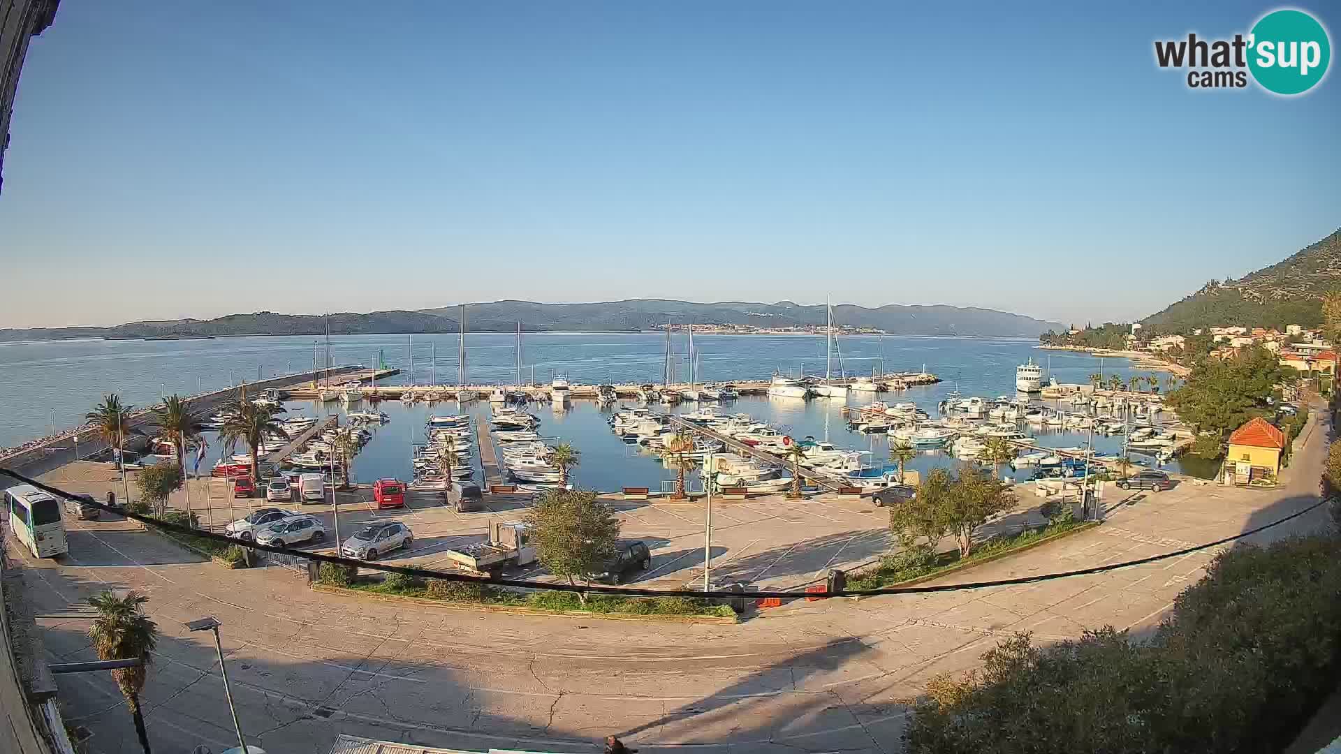 Webcam Orebić Riva – Ferry to Korčula Live