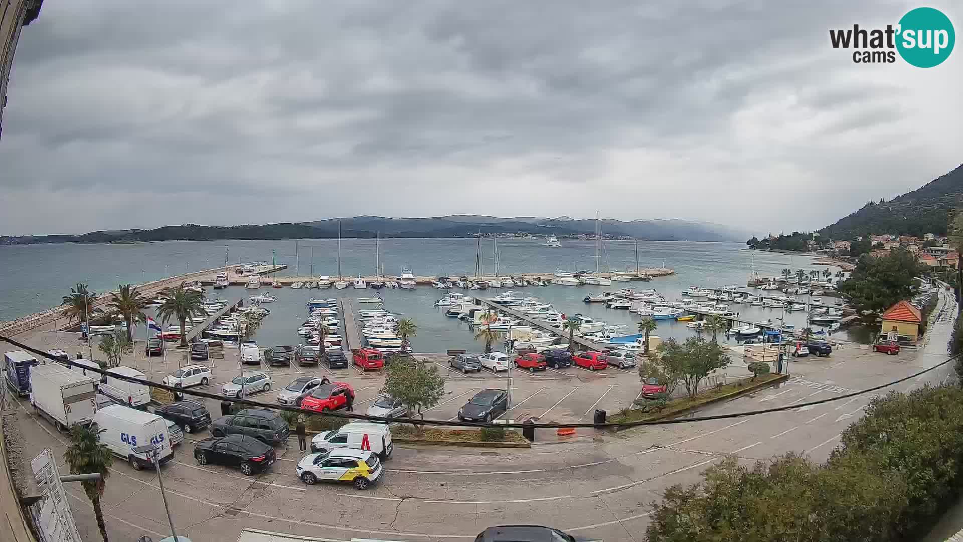 Webcam Orebić Riva – Ferry a Korčula en vivo