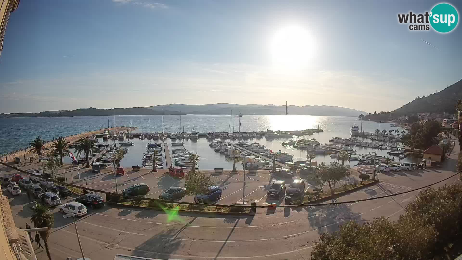 Webcam Orebić Riva – Ferry to Korčula Live