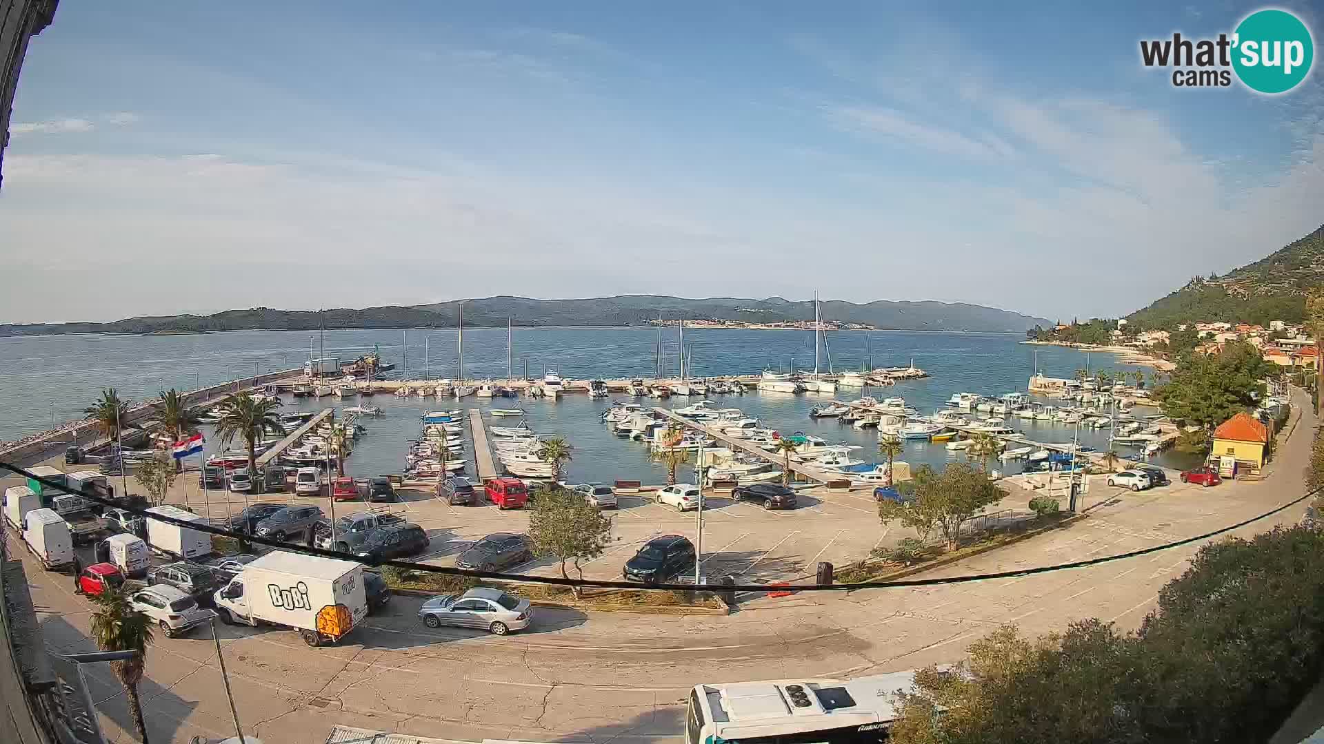 Webcam Orebić Riva – Ferry vers Korčula en direct