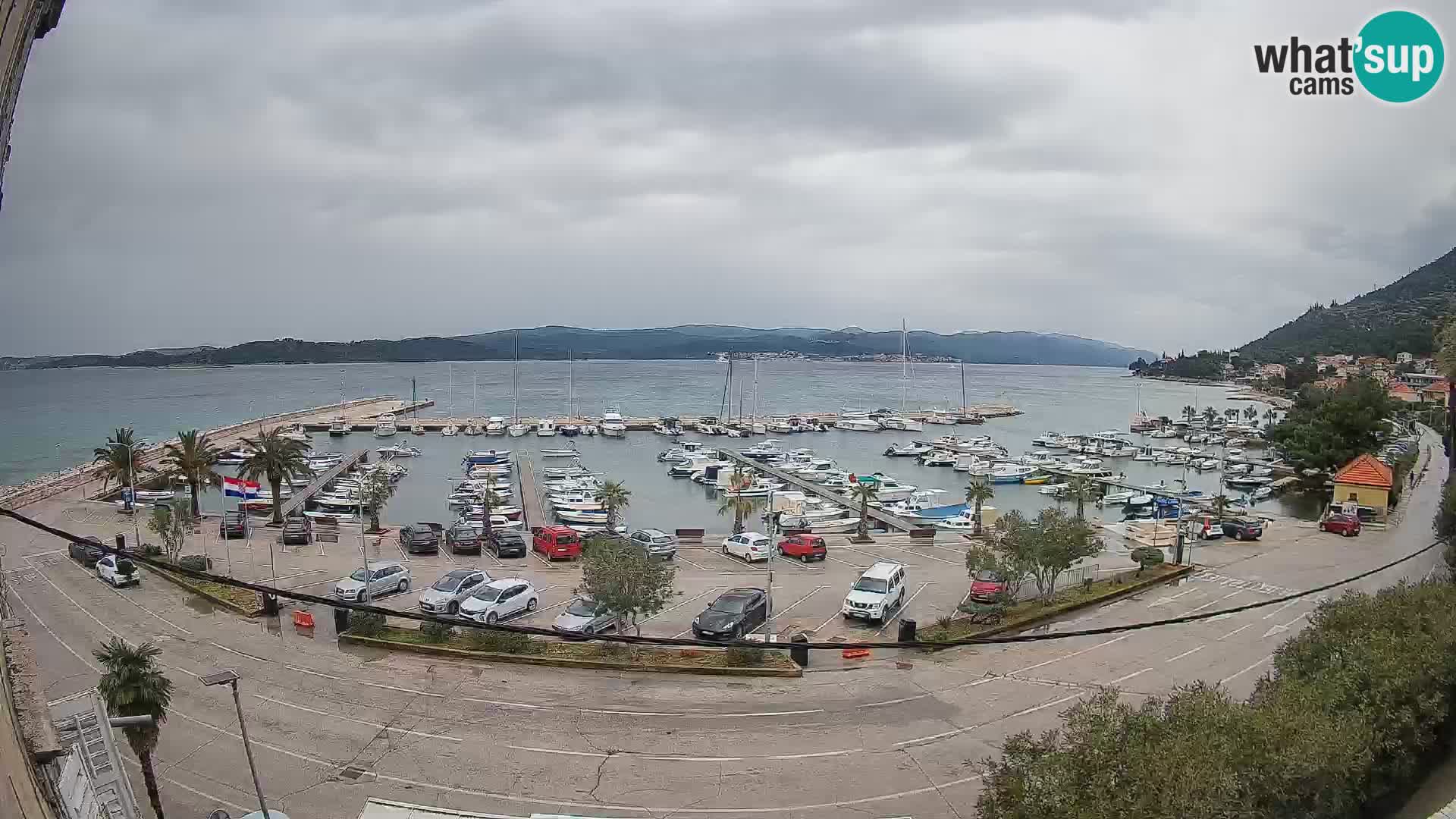 Webcam Orebić Uferpromenade – Fähre nach Korčula Live