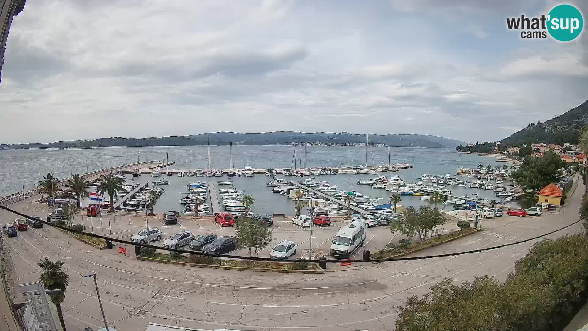 Web kamera Orebić Riva – Trajekt za Korčulu uživo